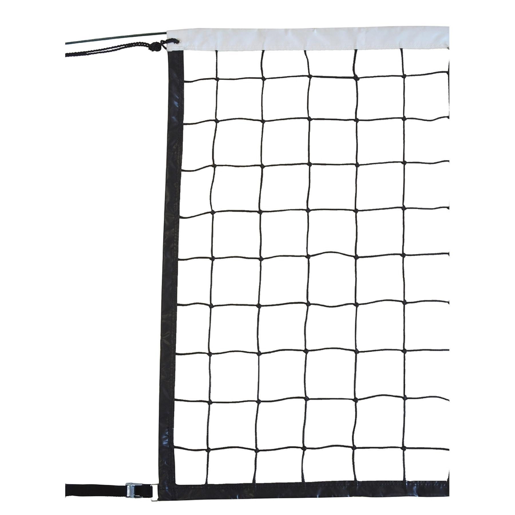 Volleyball-Wettkampfnetz 9,50x1m pe geflochten 3mm Einzelmasche 100 Stahlseil Sporti France