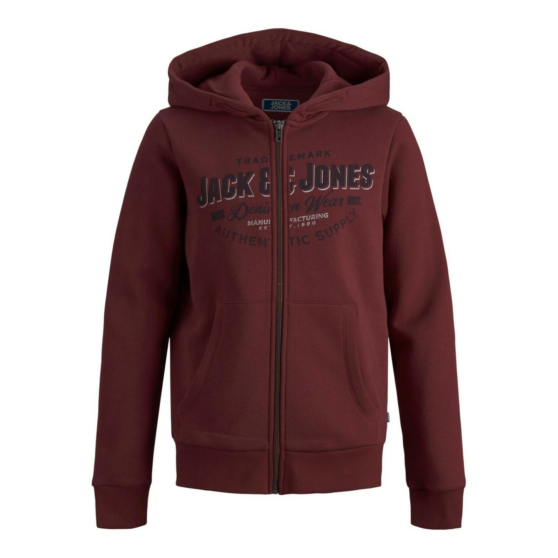 Kinder-Sweatshirt mit Reißverschluss Jack & Jones Logo