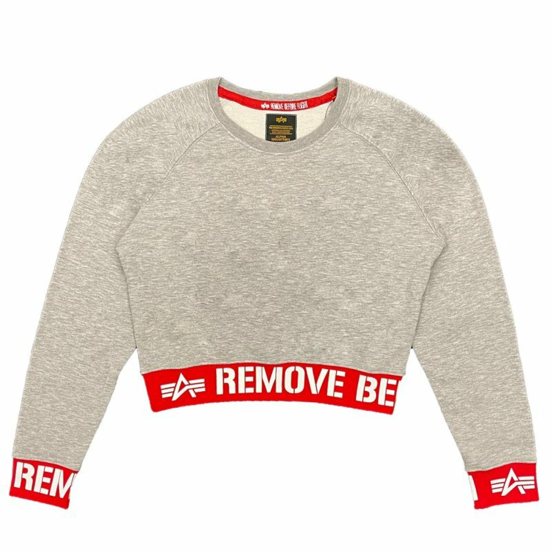 Damen-Sweatshirt Alpha Industries RBF Cropped