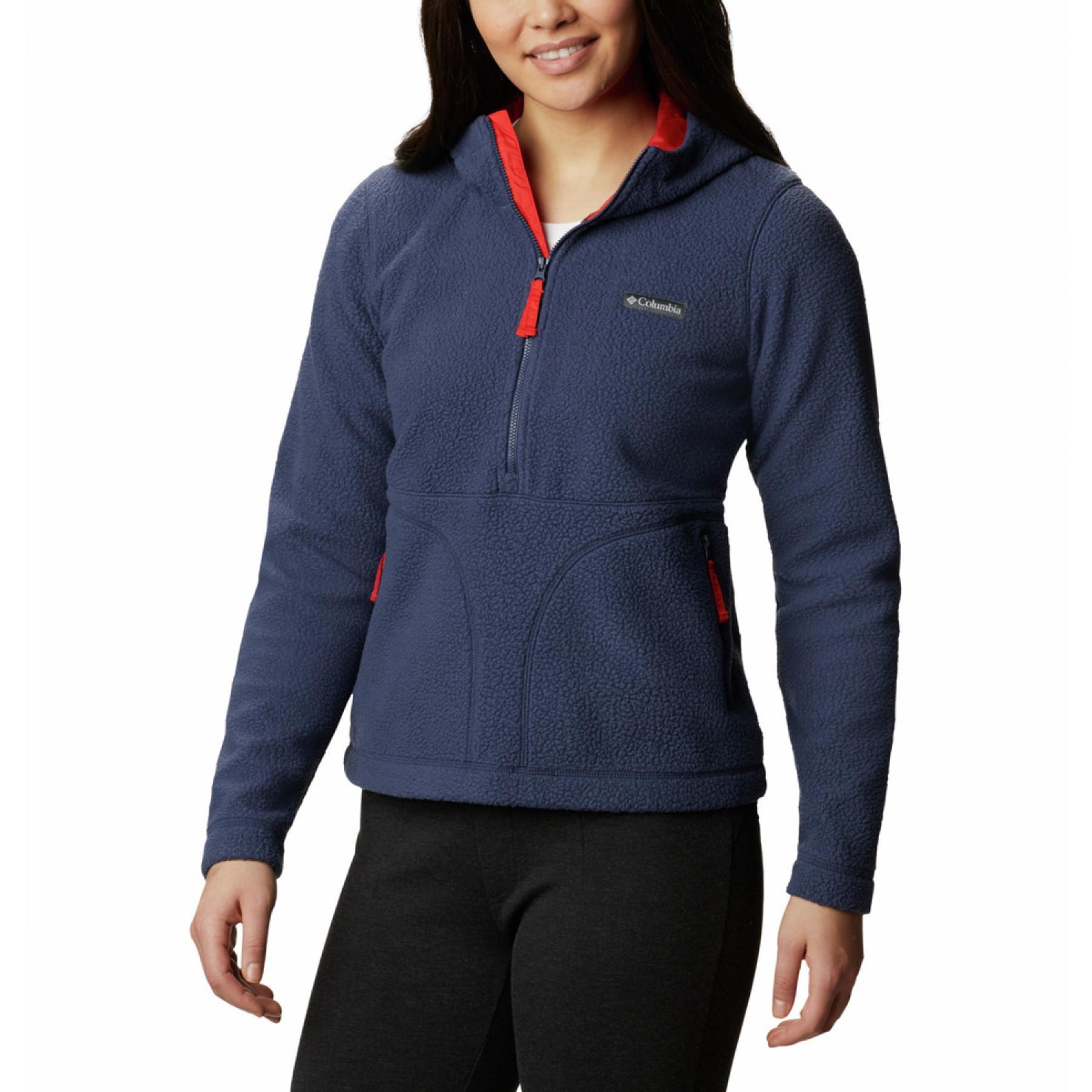 Damen Sweatshirt mit 1/2 Reißverschluss Columbia Northern Reach Sherpa