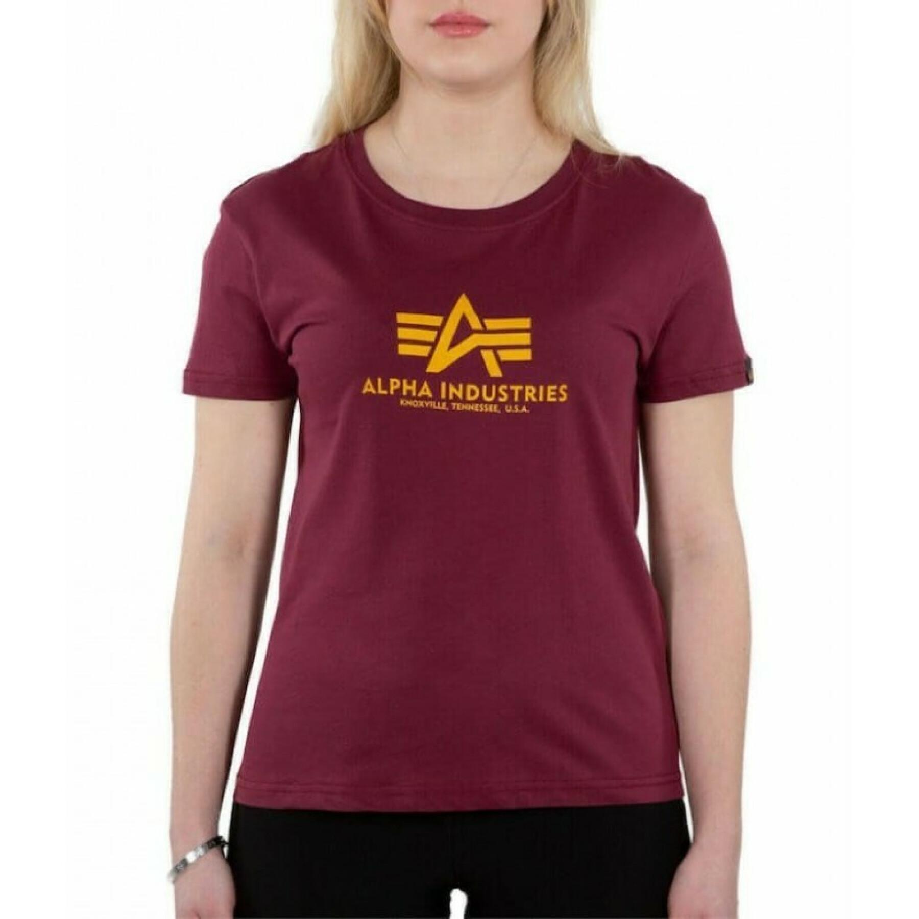Kurzarm-T-Shirt, Damen Alpha Industries New Basic