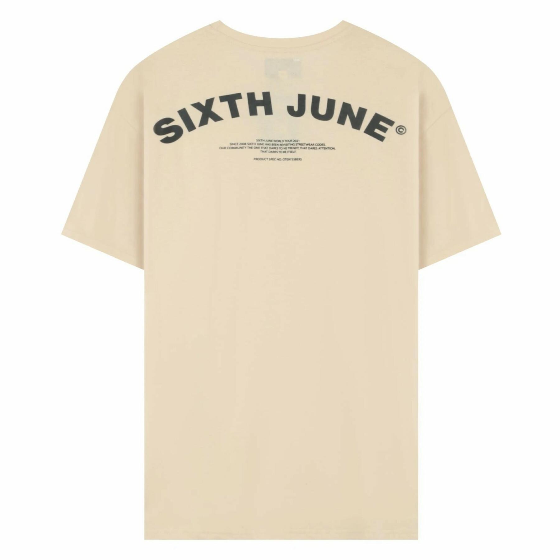 T-Shirt Sixth June Curved Logo Backprint