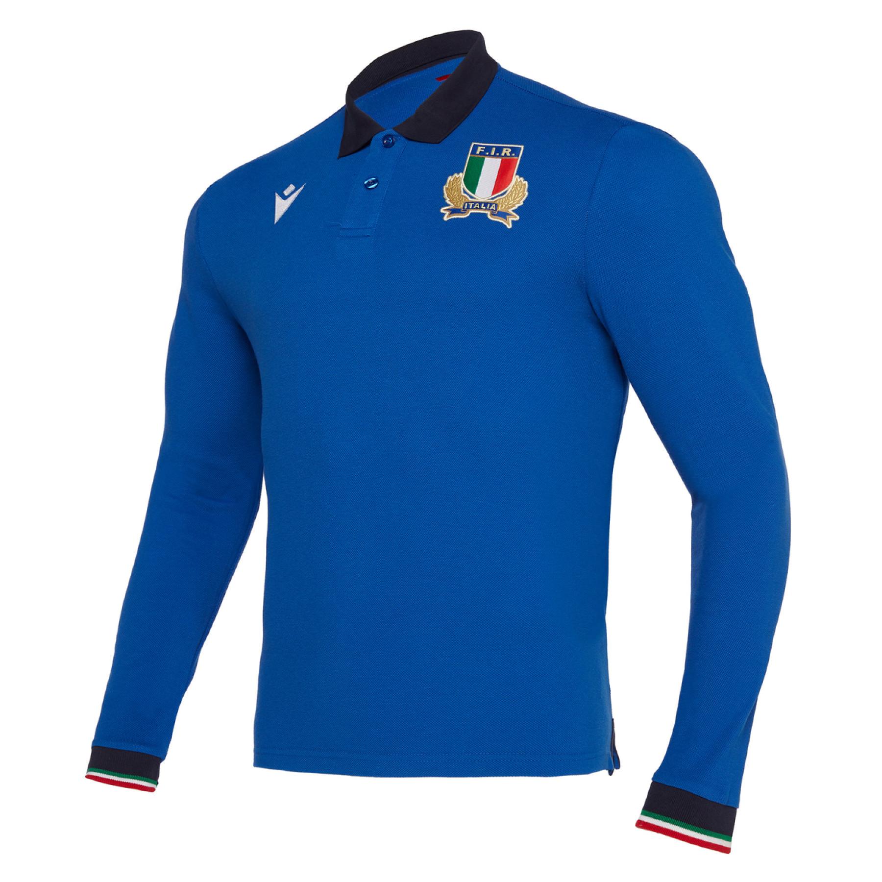 Poloshirt aus Baumwollpiqué Italie rugby 2019