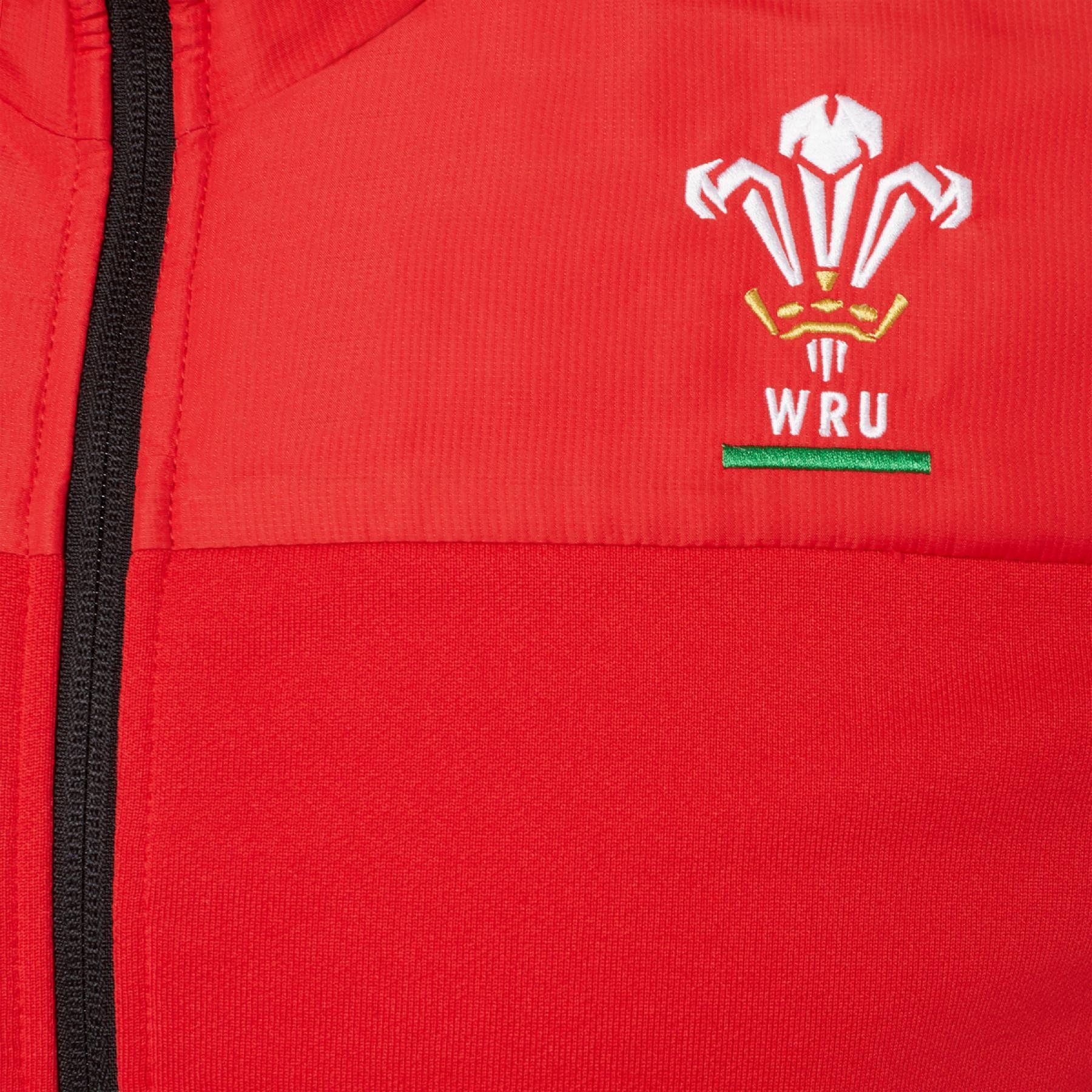 Reise-Baumwoll-Sweatshirt Pays de Galles rugby 2020/21