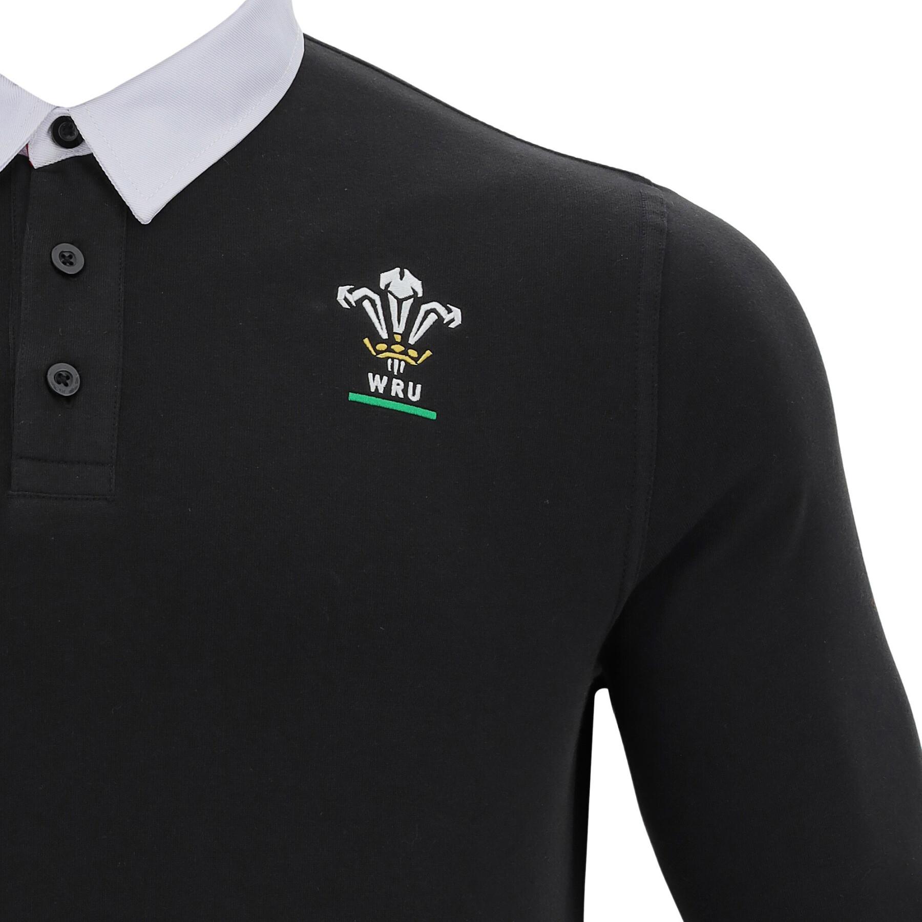 Poloshirt aus Baumwolle Pays de galles rugby 2020/21