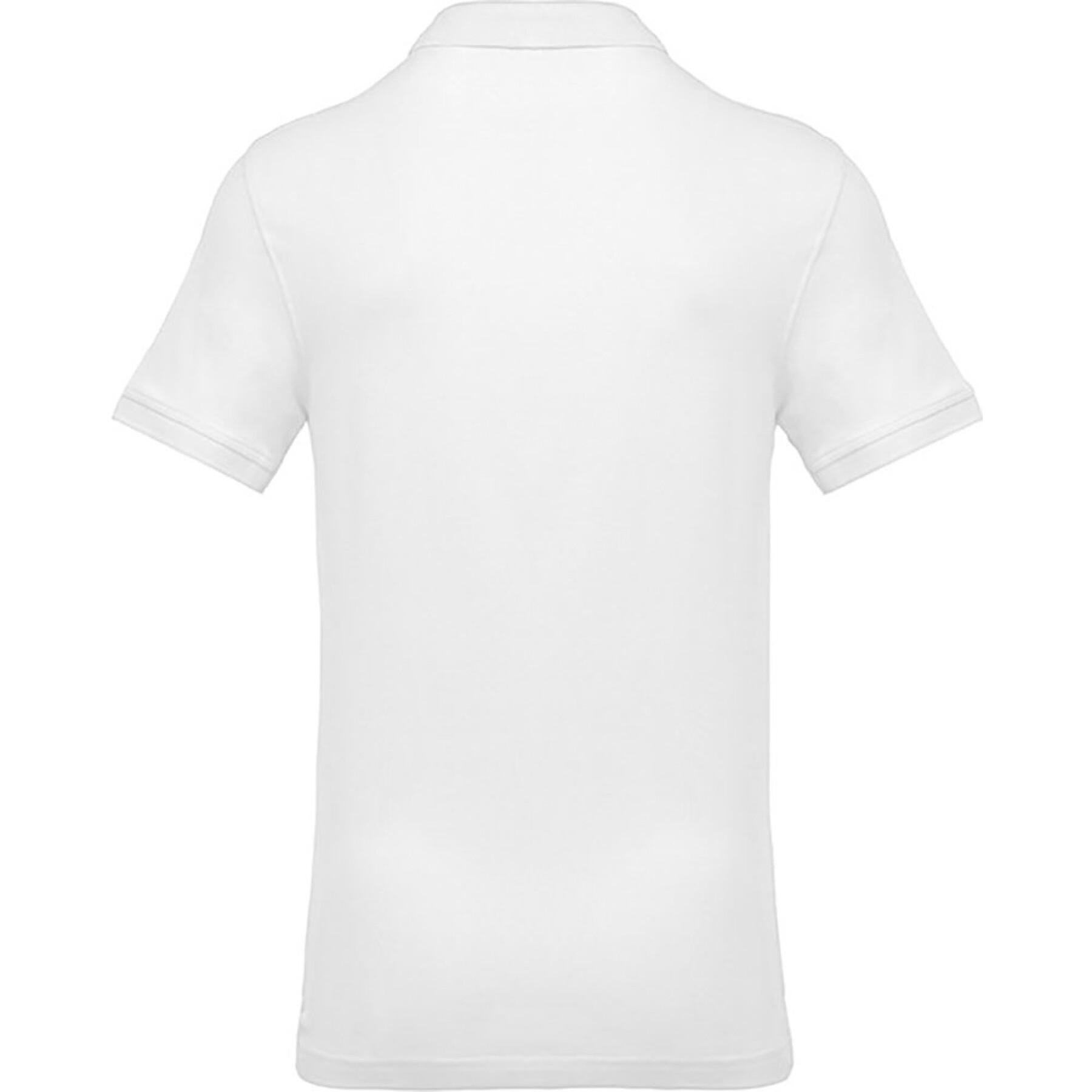 Kurzarm-Poloshirt Kariban Piqué blanc