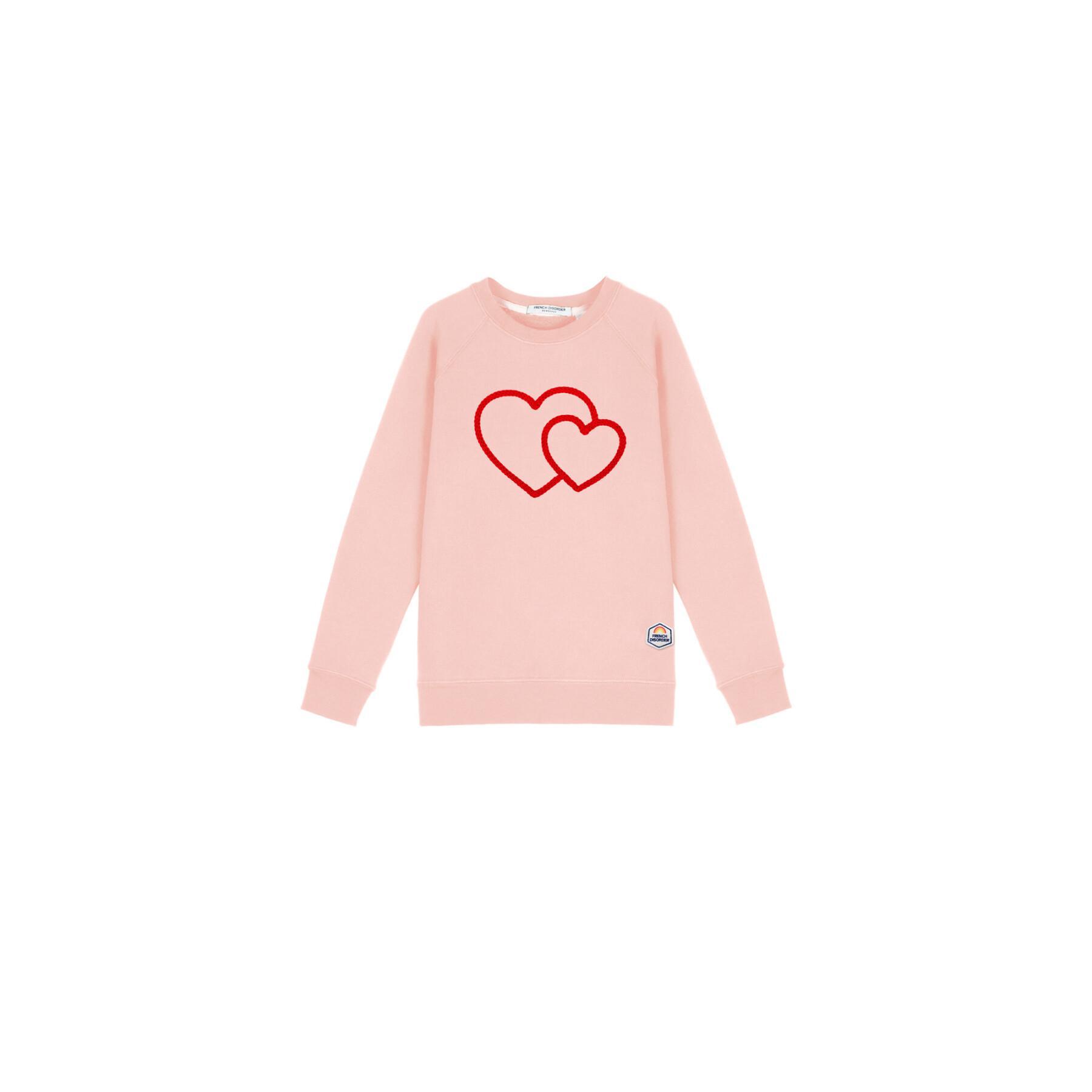 Sweatshirt Mädchen French Disorder Duo Heart