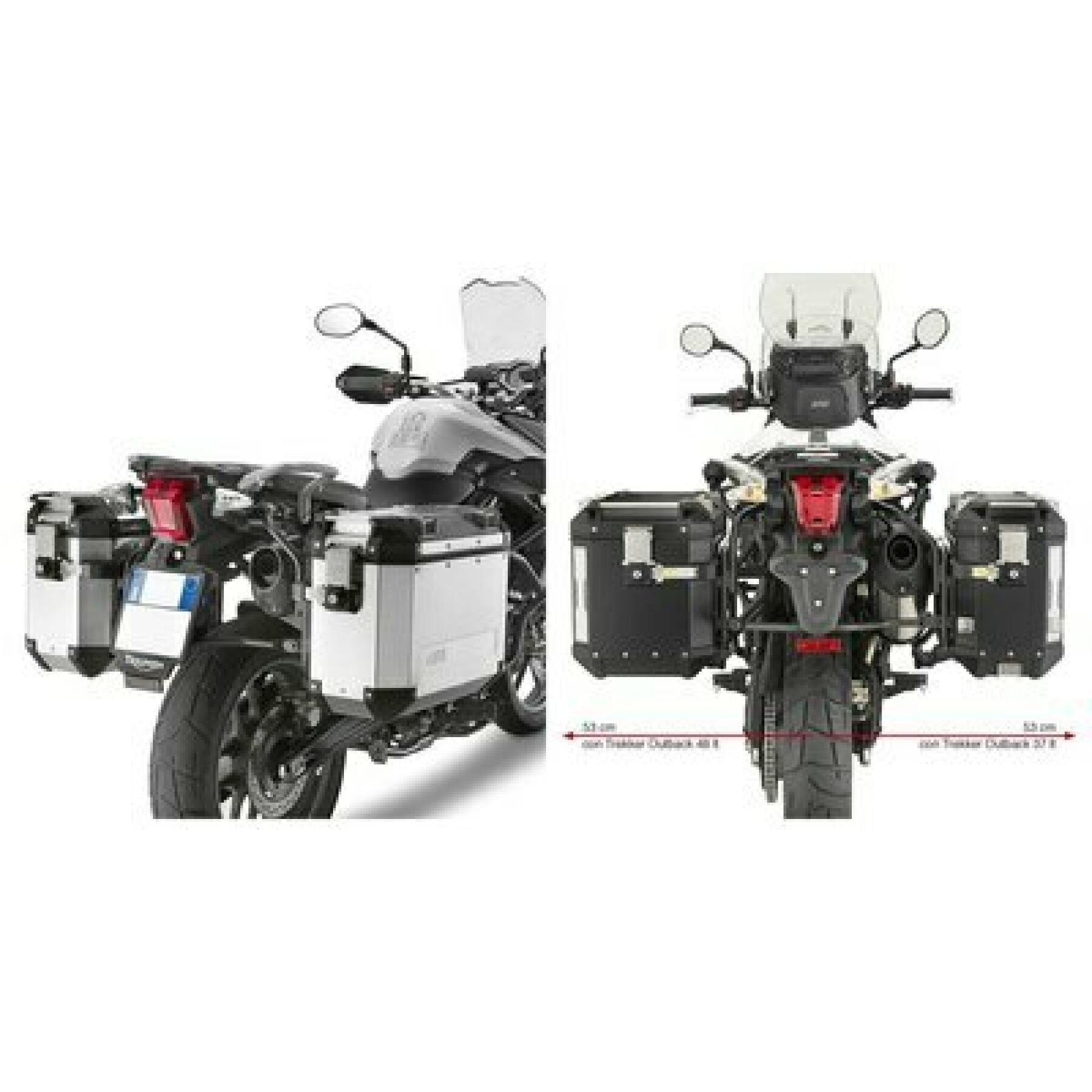 Motorrad-Seitenkofferhalter Givi Monokey Cam-Side Triumph Tiger 800/800 Xc/800 Xr (11 À 17)