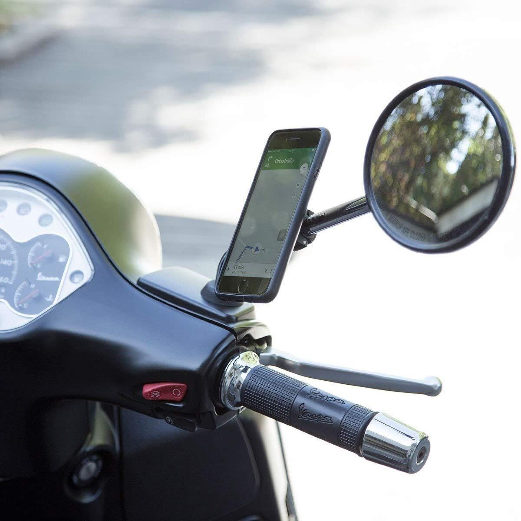 Minimalistische Motorradhalterung für Spiegelstange SP Connect