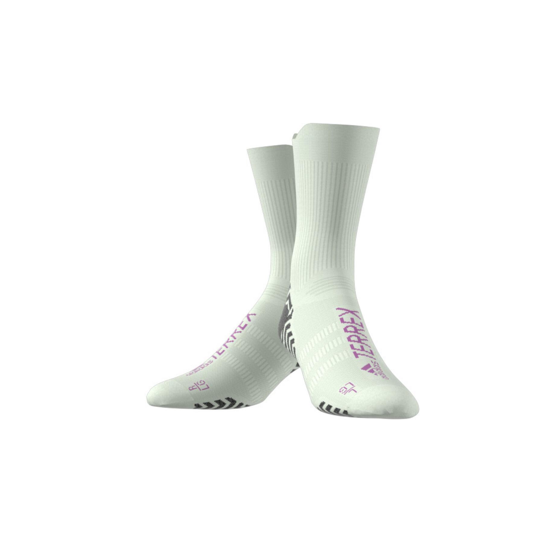 Wadenlange Socken für Trailrunning adidas Terrex heat.rdy traxion