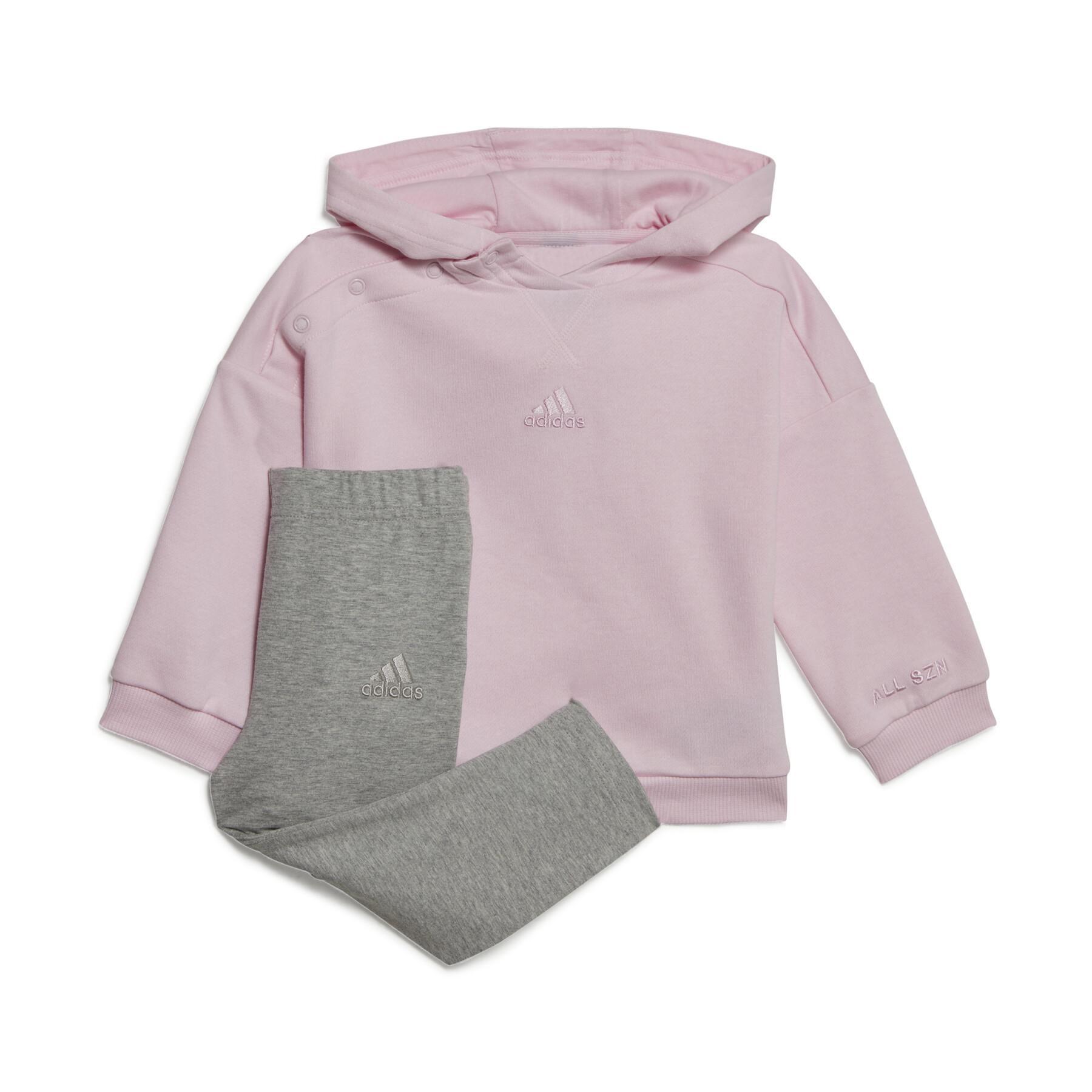 Baby-Trainingsanzug für Mädchen mit Kapuze adidas