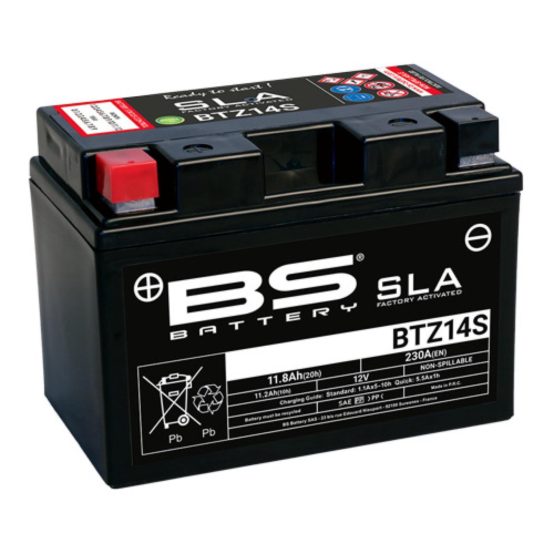 Motorradbatterie BS Battery SLA BTZ14S - C (10H-R) - C (20H-R)