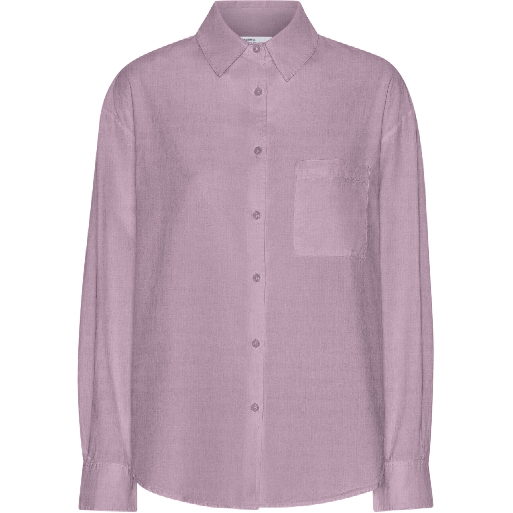 Oversize-Hemd, Damen Colorful Standard Organic Pearly Purple