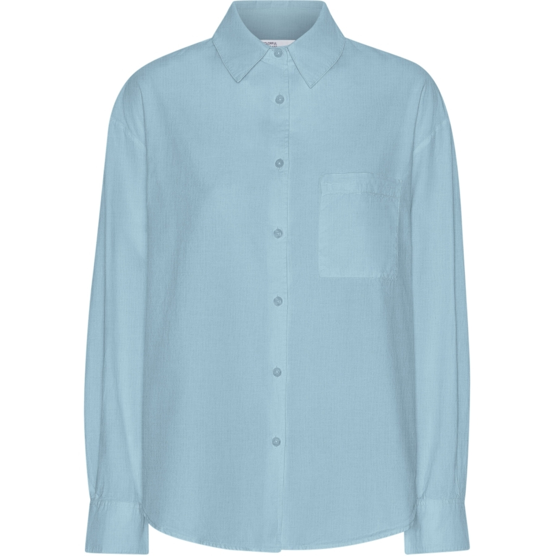 Oversize-Hemd, Damen Colorful Standard Organic Seaside Blue