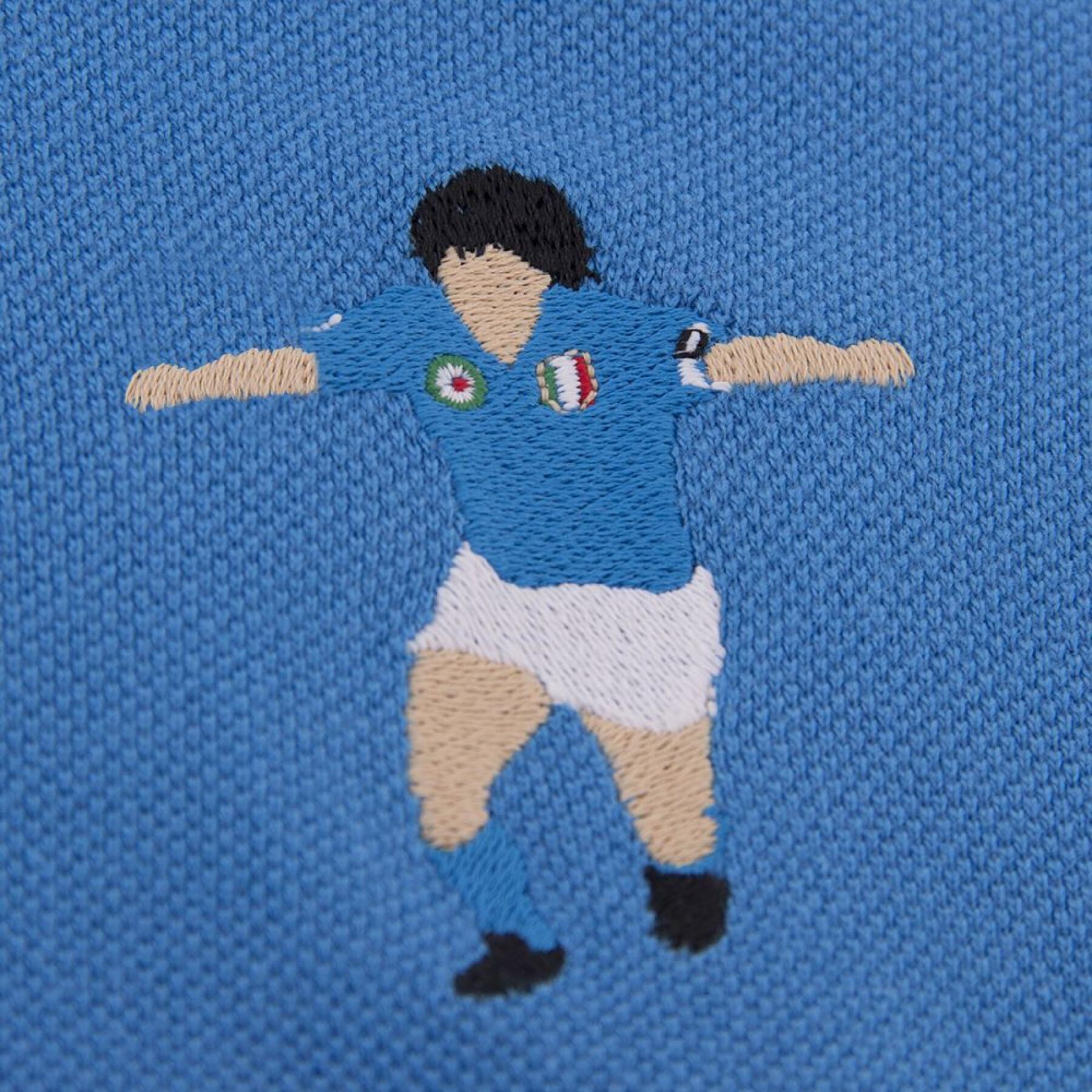 Besticktes Trikot-Poloshirt Copa SSC Napoli Maradona