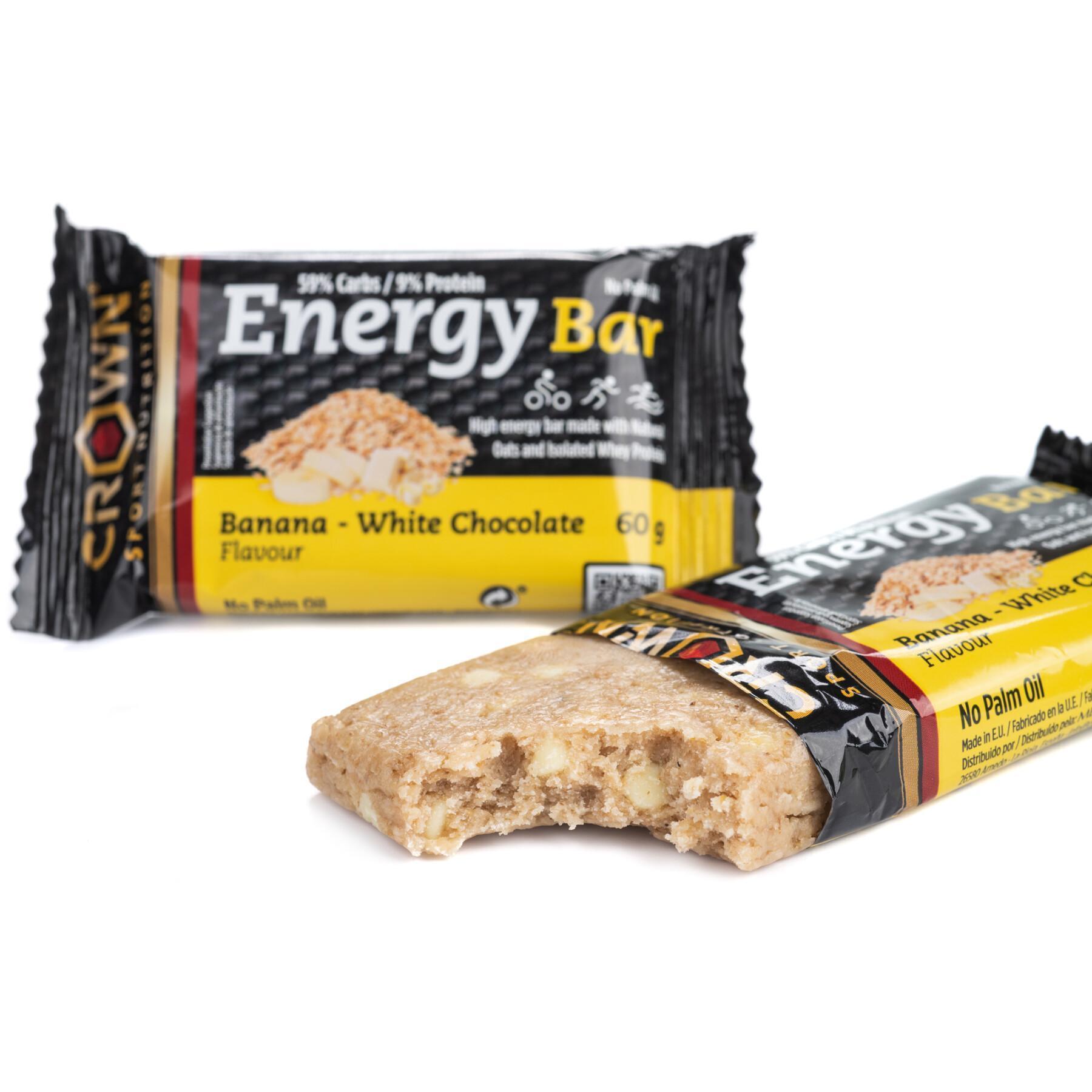 Ernährungsriegel Crown Sport Nutrition Energy - banane et chocolat blanc - 60 g