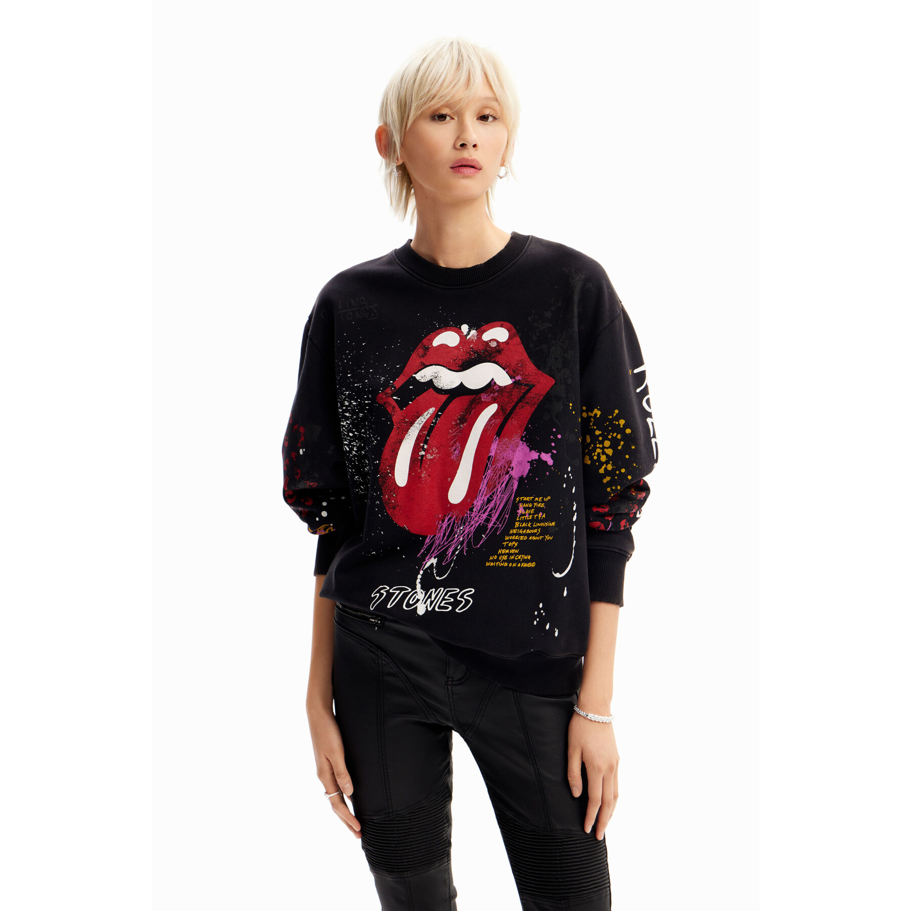 Sweatshirt Frau Desigual The Rolling Stones