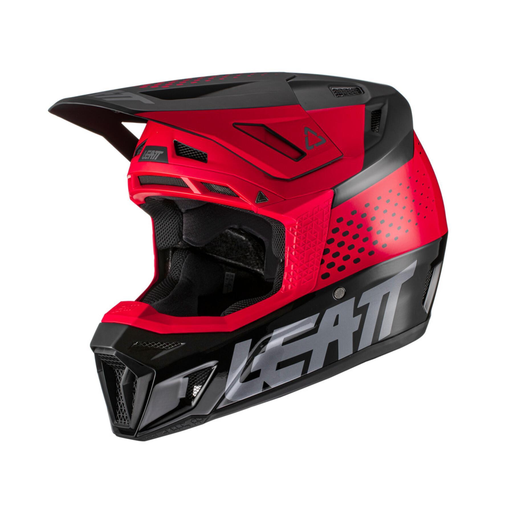 Motorrad-Crosshelm mit Schutzbrille Leatt 8.5 V22