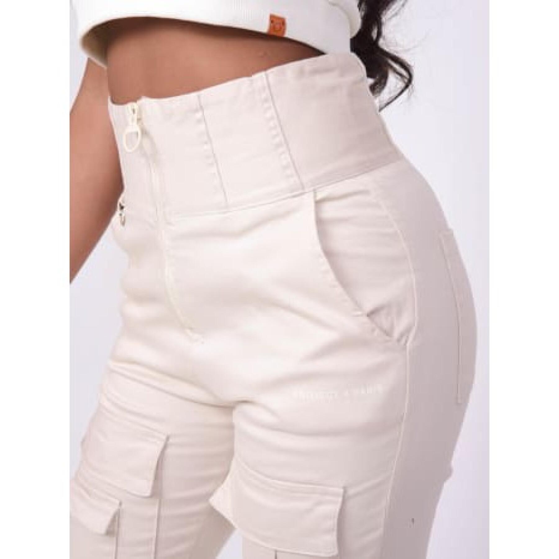 Multi-Pocket-Hose mit hoher Taille für Damen Project X Paris