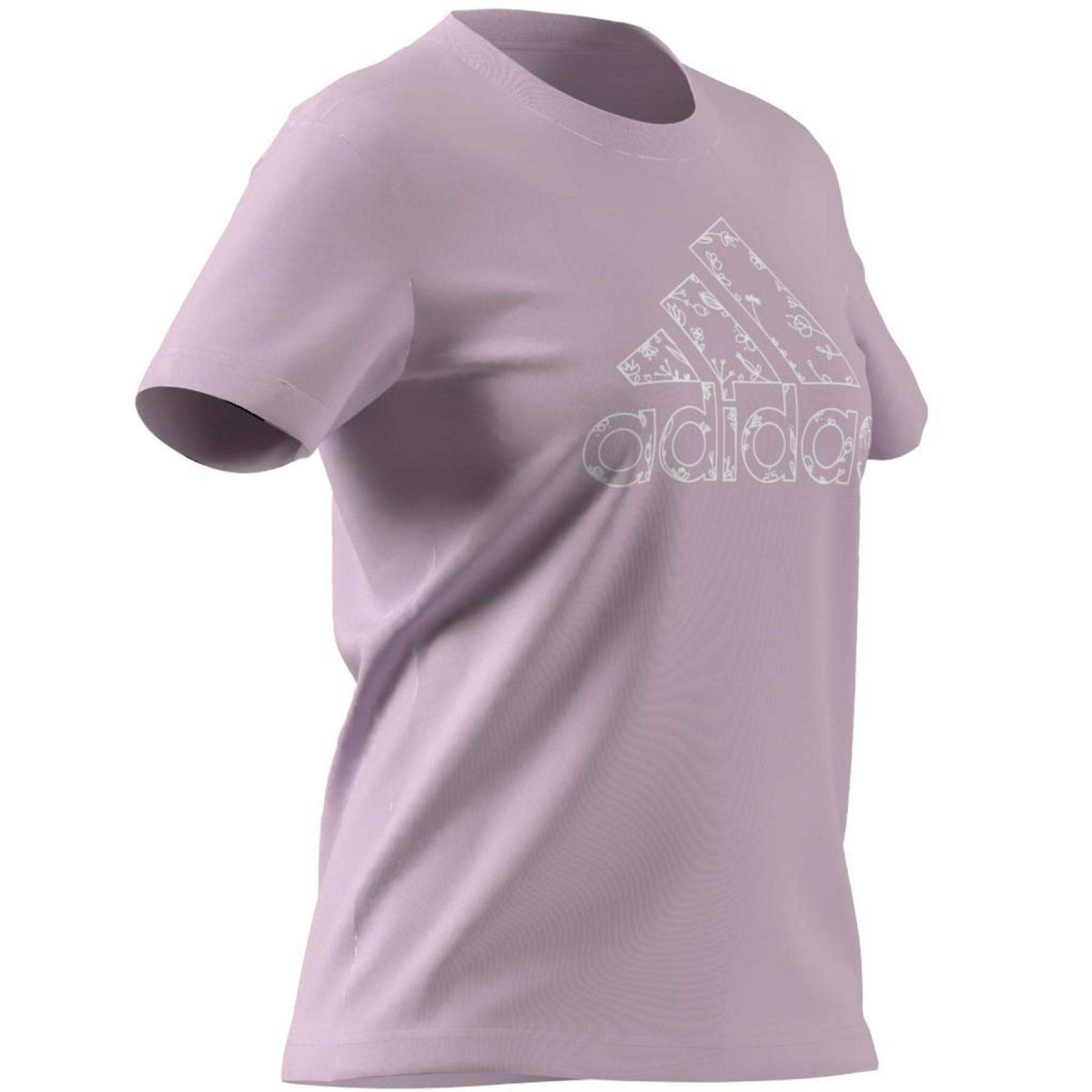 Frauen-T-Shirt adidas Outlined Flora Graphic