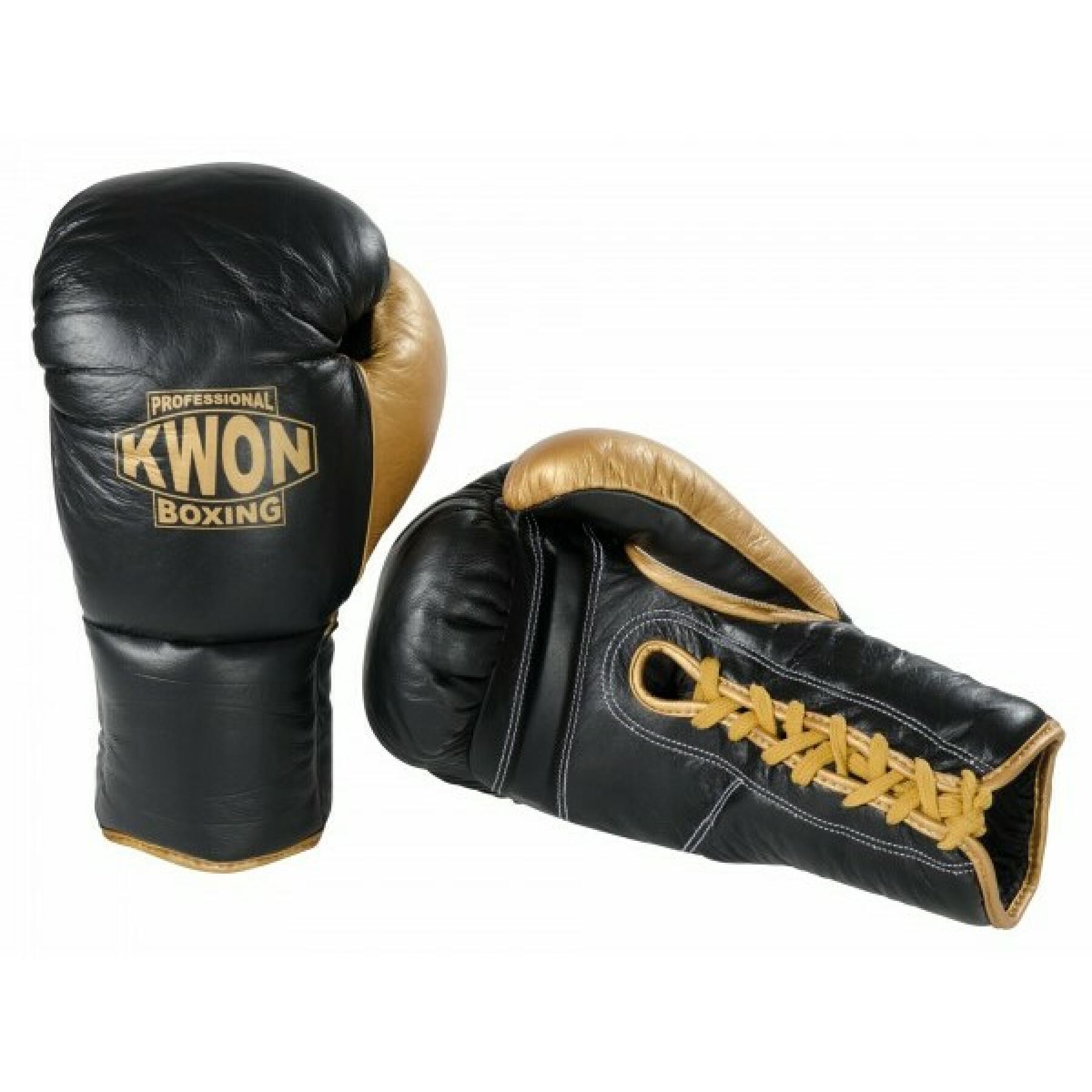 Boxhandschuhe aus Leder mit Schnürung Kwon Professional Boxing