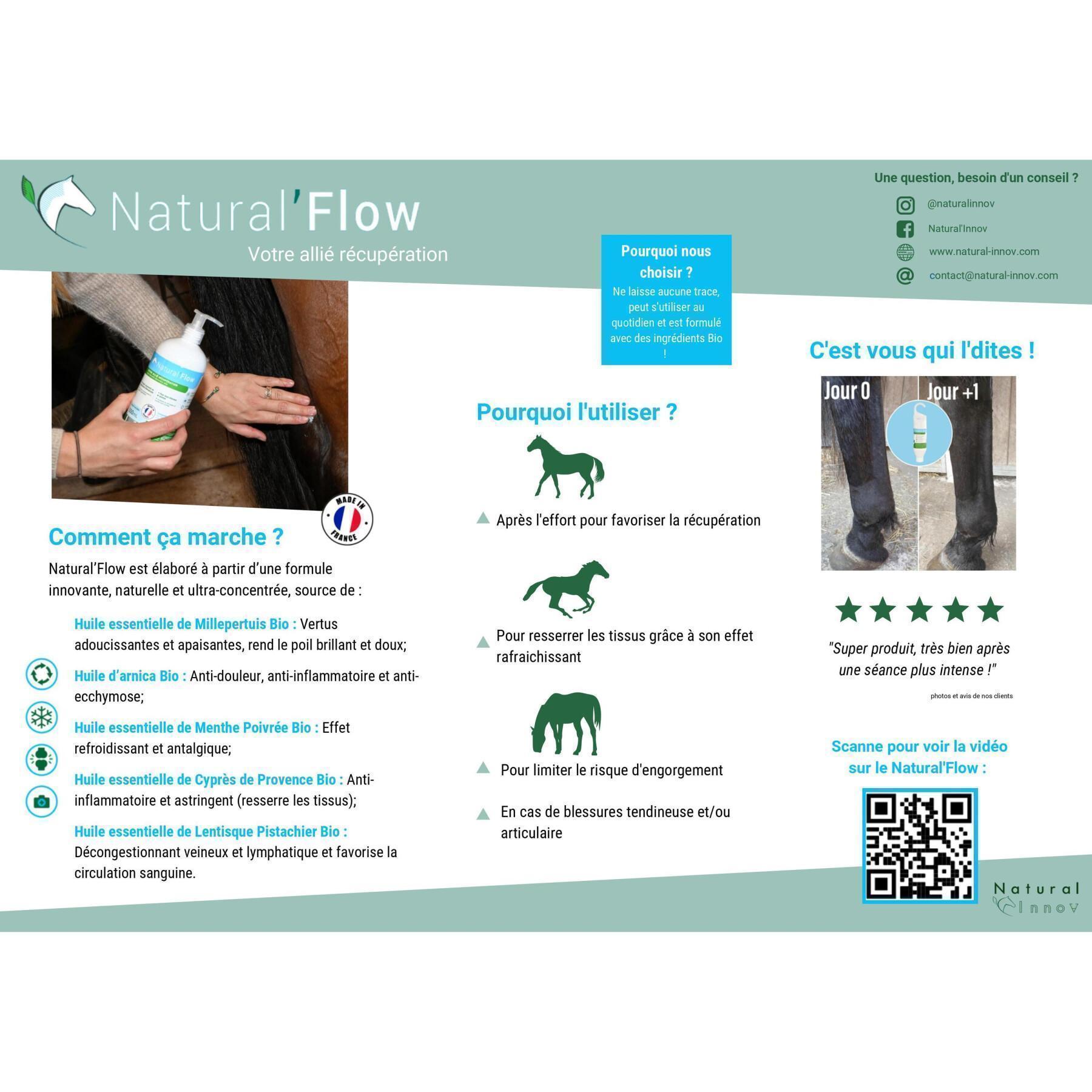 Massagegel Pferd Natural Flow 500ml