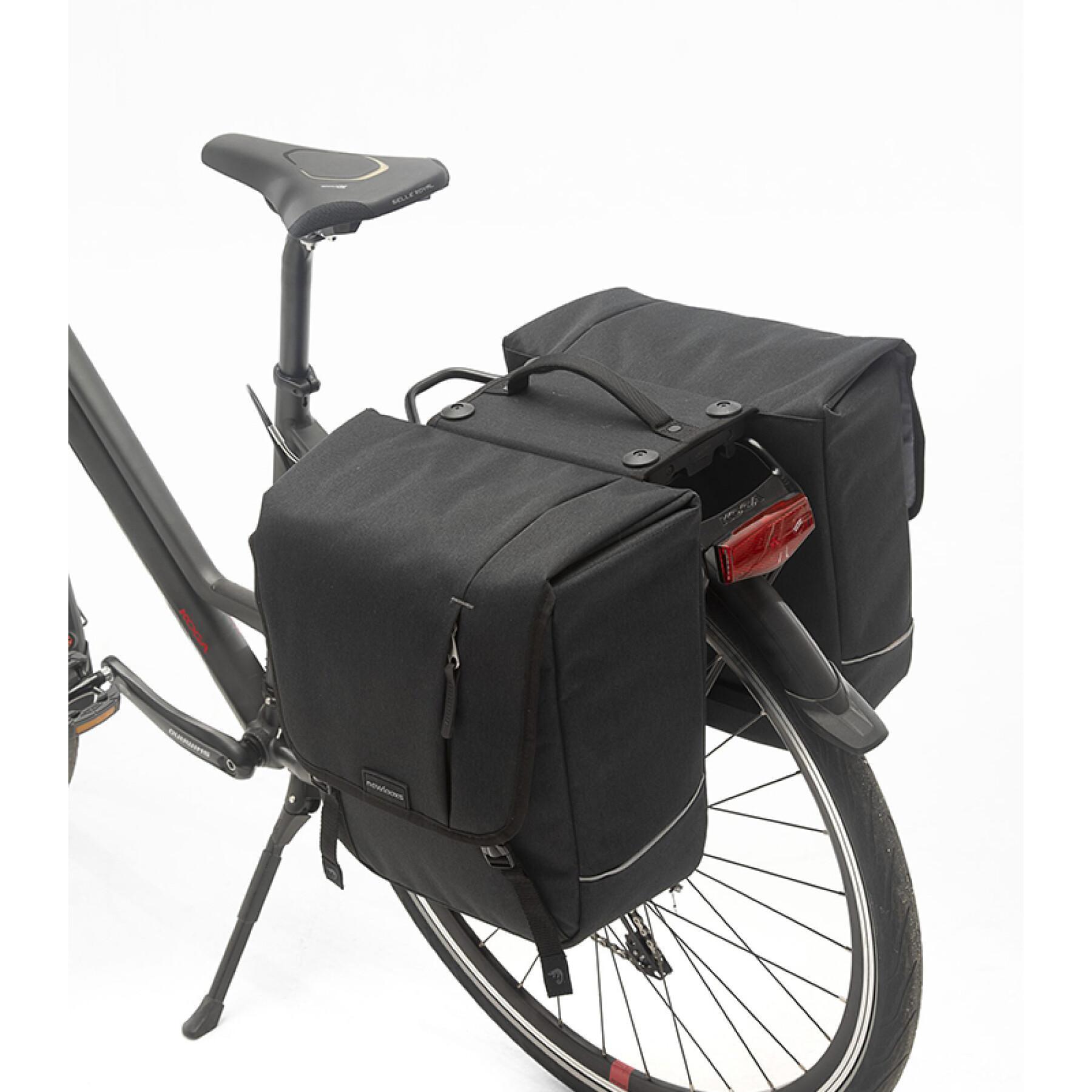 Wasserdichte Fahrradgepäckträgertasche aus Polyester mit Reflektoren New Looxs Nova Racktime