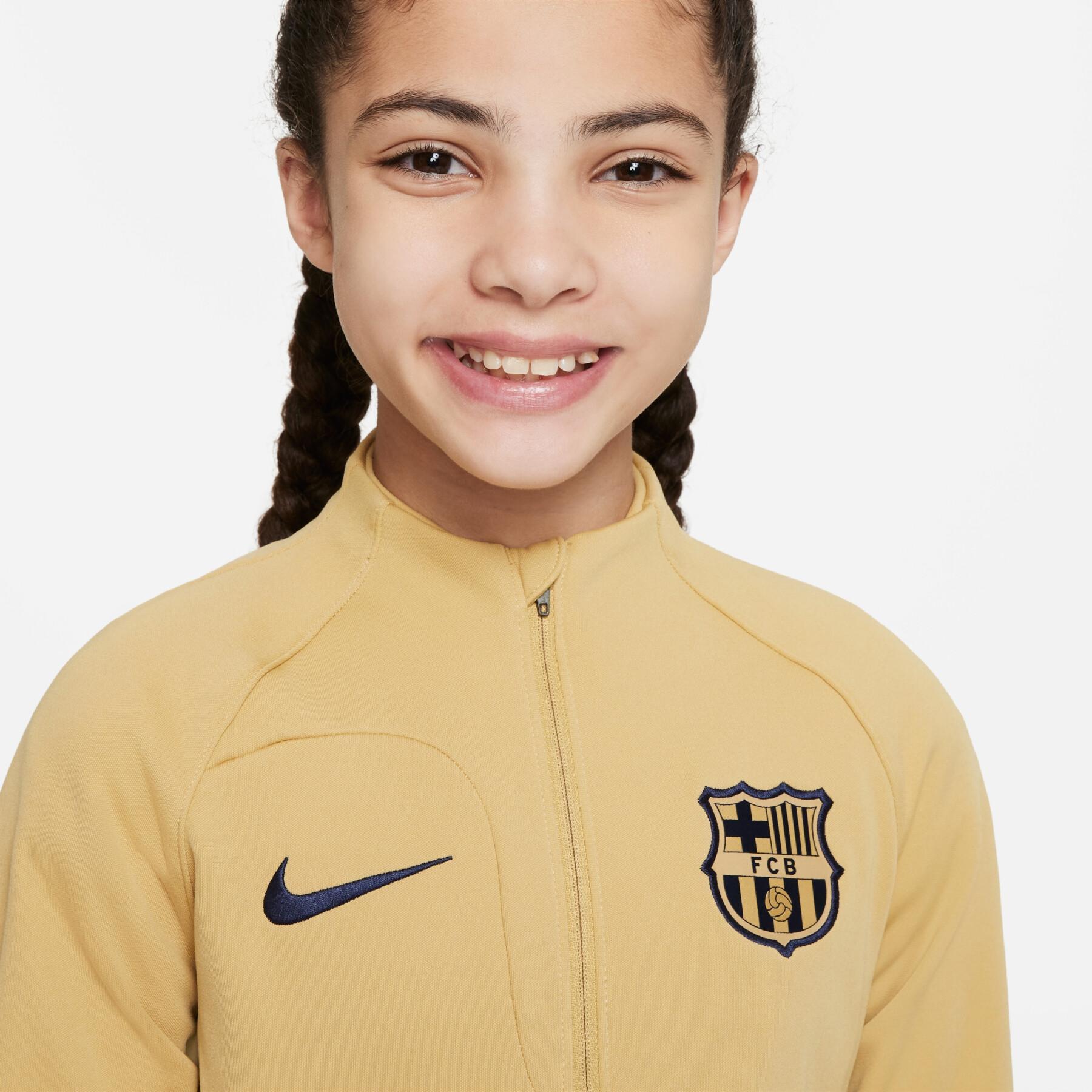 Kinder-Trainingsjacke FC Barcelone Academy Pro Anthem 2022/23