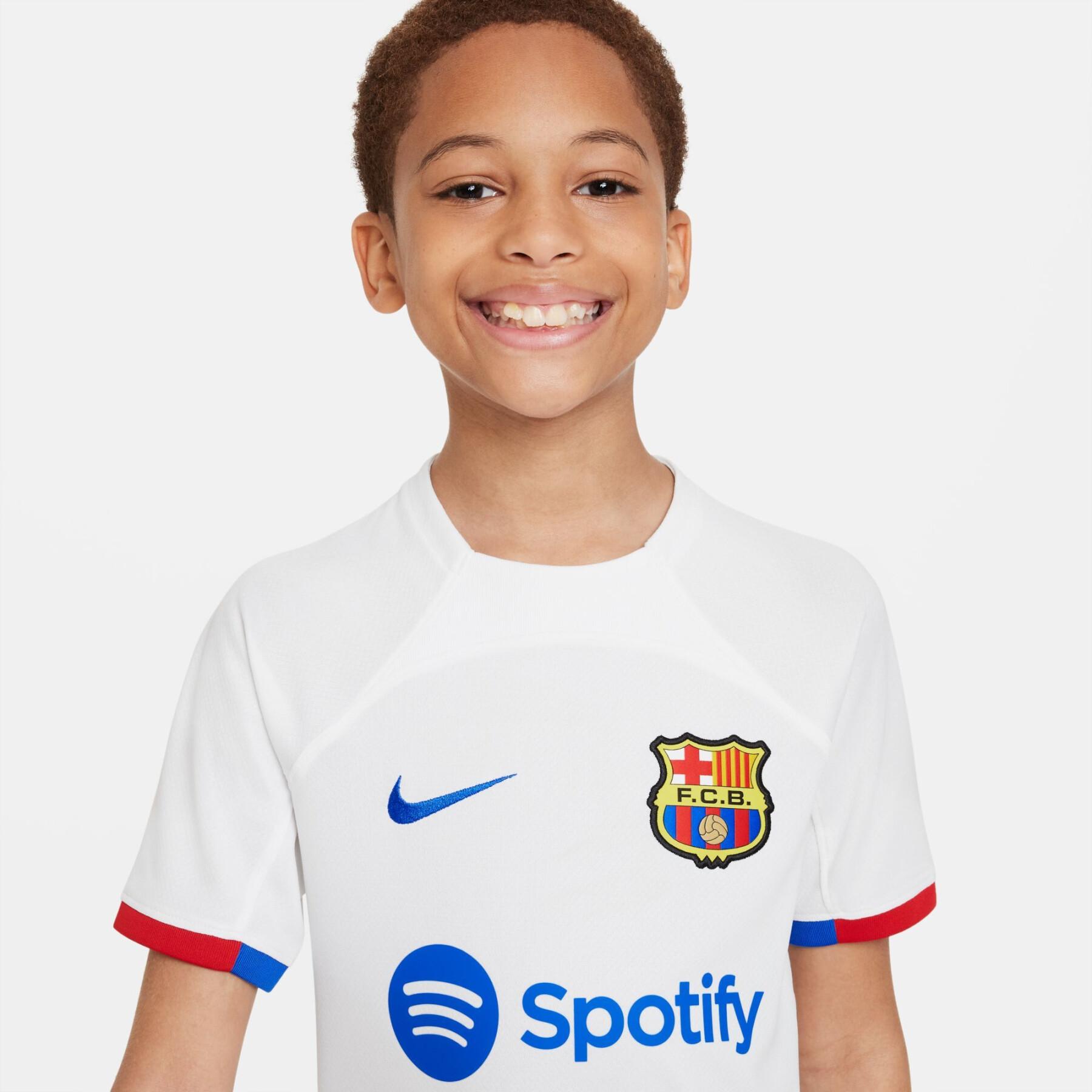 Auswärtstrikot Kinder FC Barcelone 2023/24