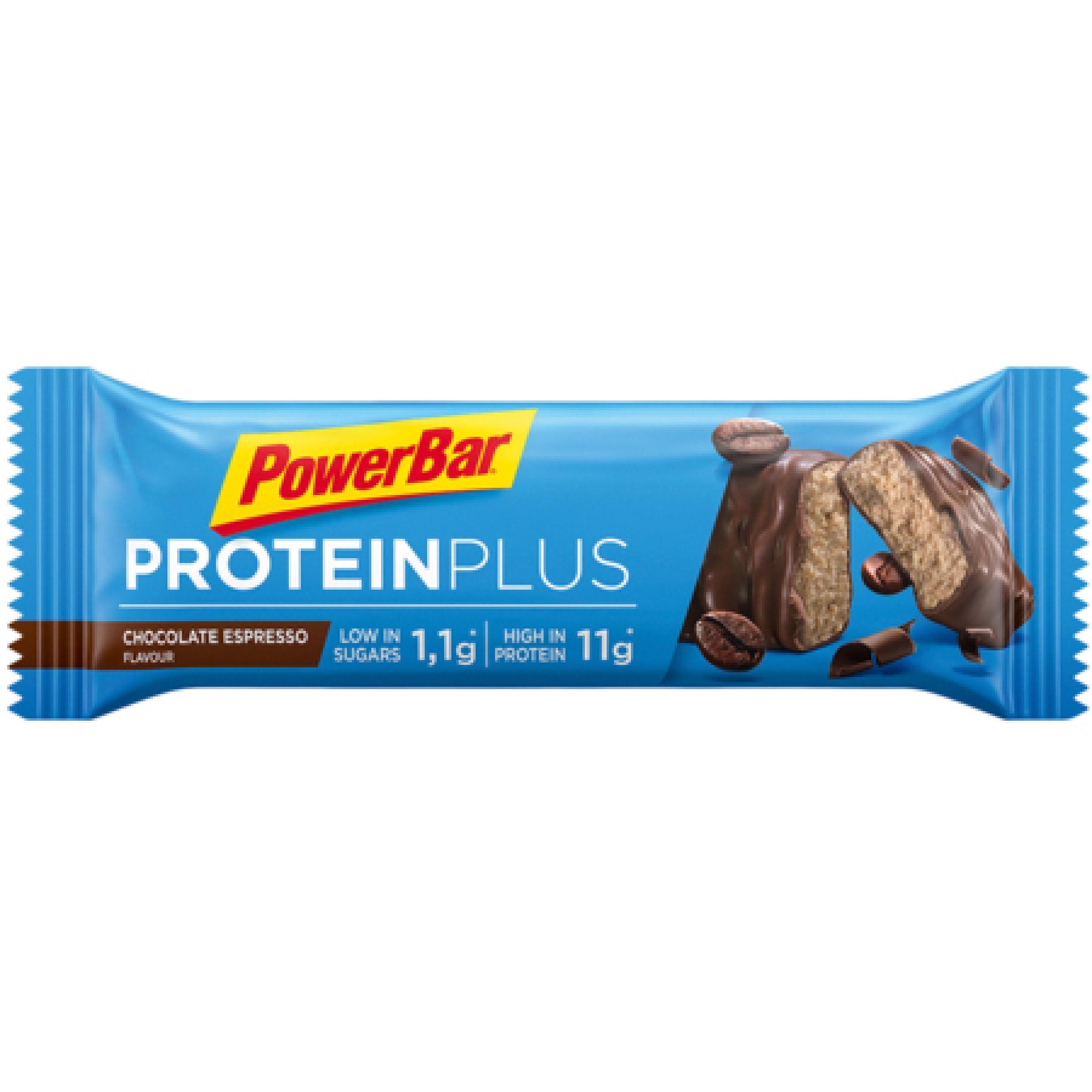 Bars PowerBar ProteinPlus Low Sugar 30x35gr Chocolate Esspresso