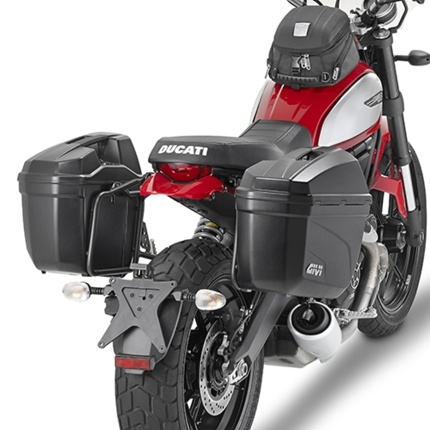 Motorrad-Seitenkofferhalter Givi Monokey Ducati Scrambler 400 (16 À 20)