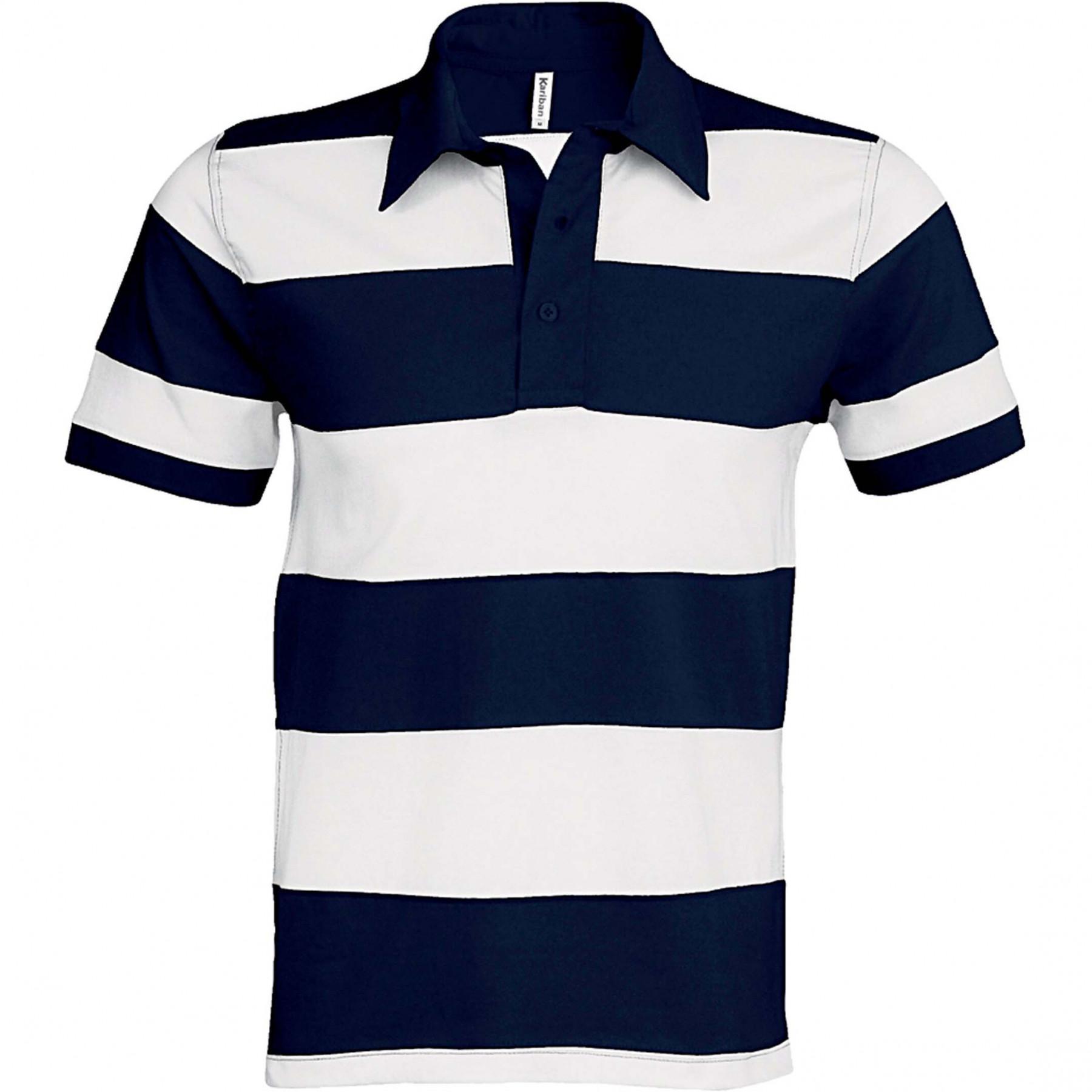 Ray > Gestreiftes Rugby-Poloshirt mit kurzen Ärmeln