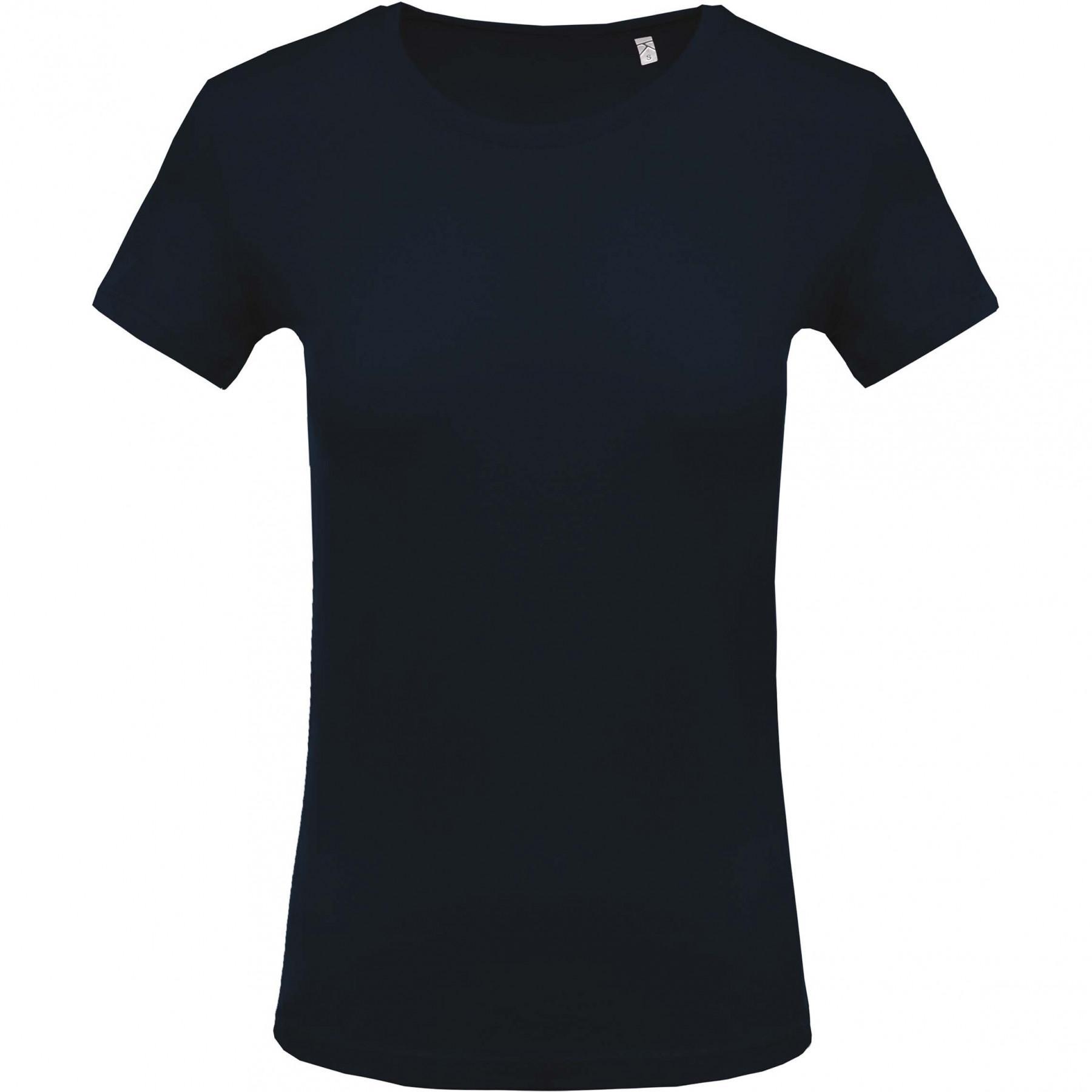 Damen-T-Shirt Kariban Rundhalsausschnitt