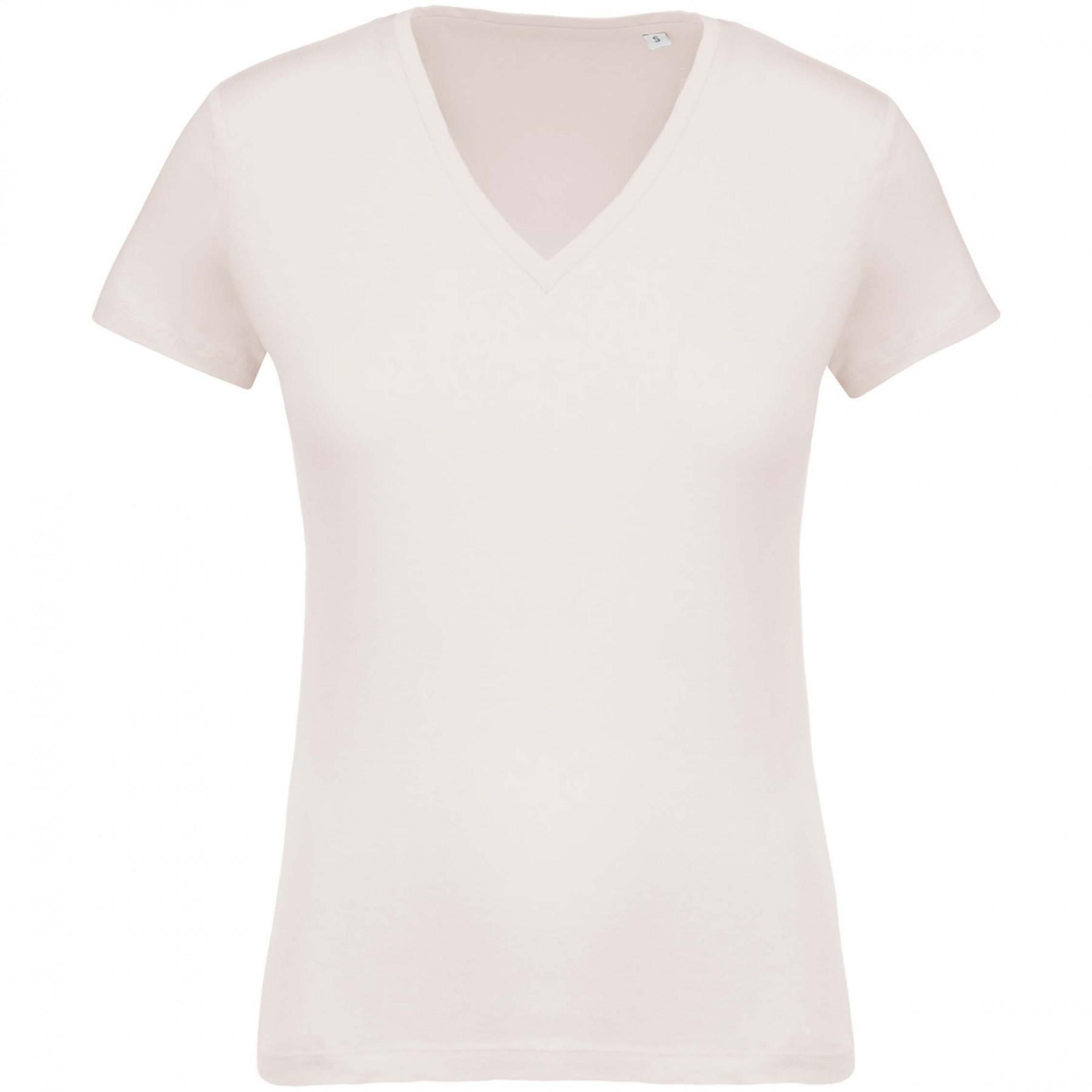 Frauen-T-Shirt Kariban Coton Bio Col V
