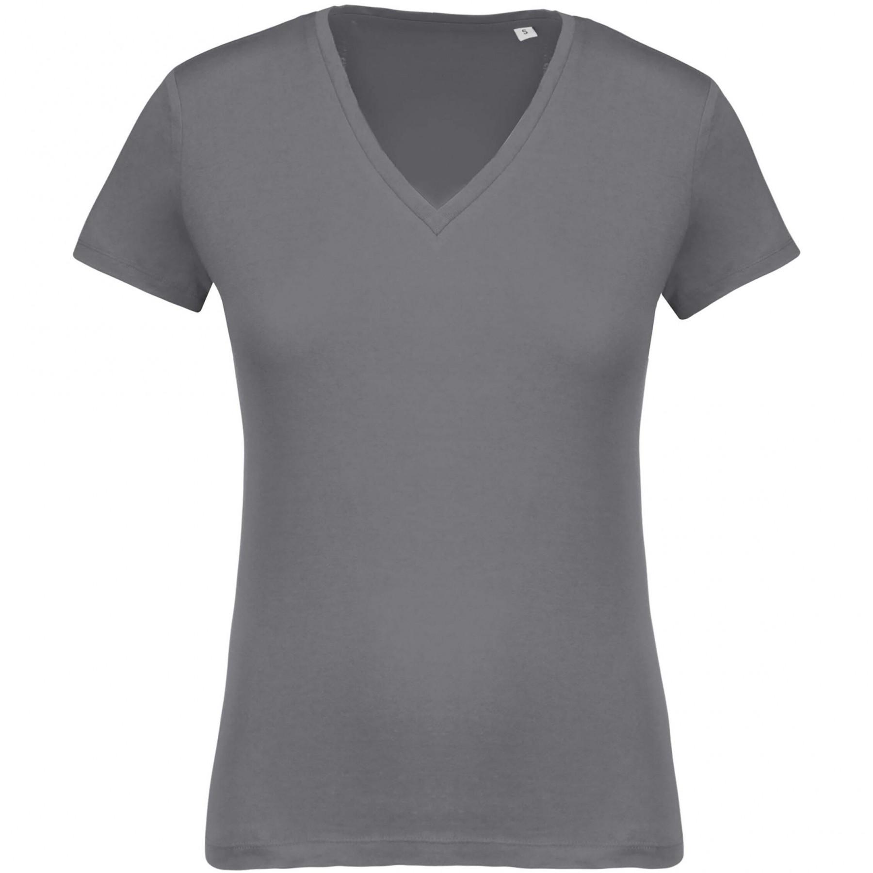 Frauen-T-Shirt Kariban Coton Bio Col V