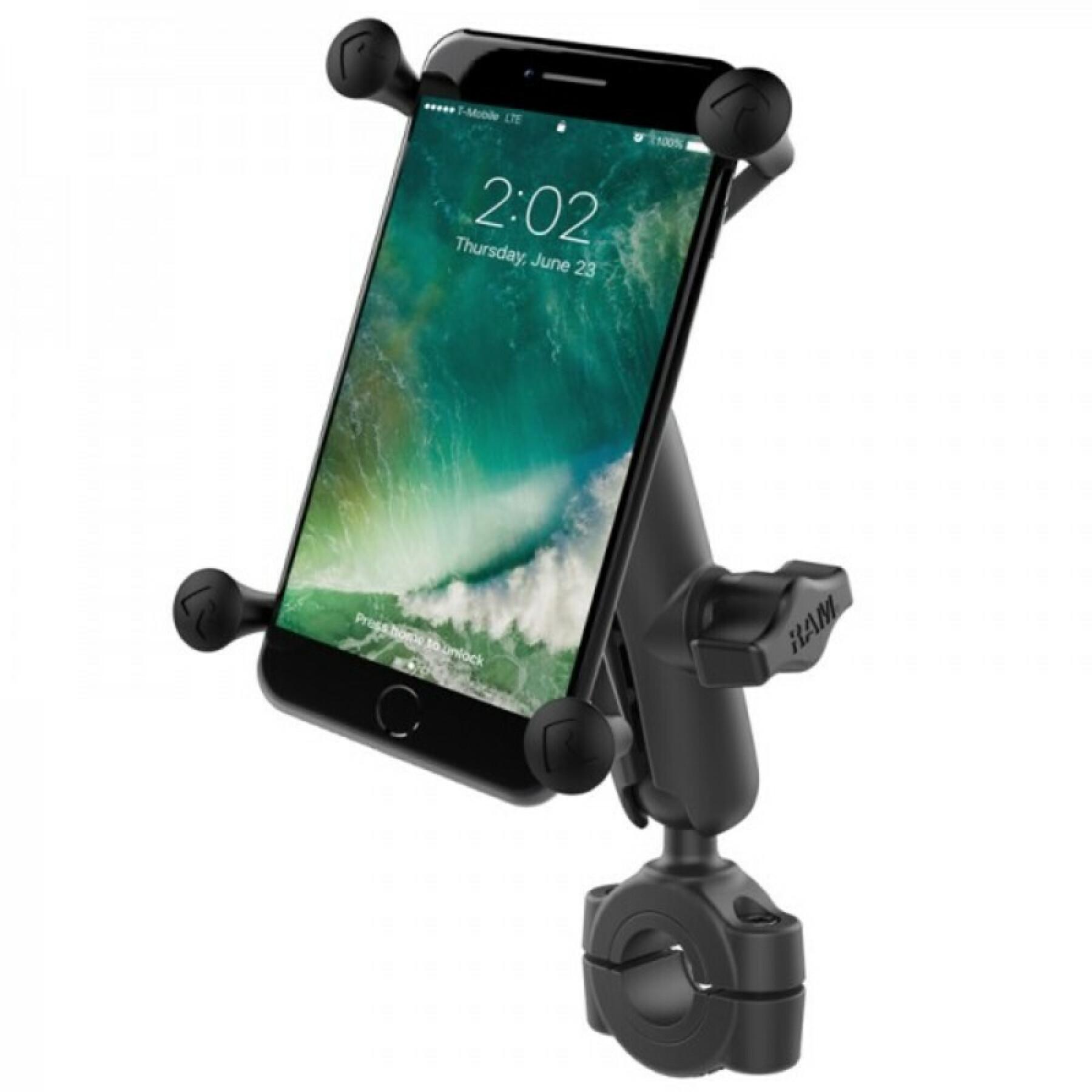 Komplettpaket Smartphone-Halterung Arm medium Befestigung für dünne Lenker RAM Mounts X-Grip®