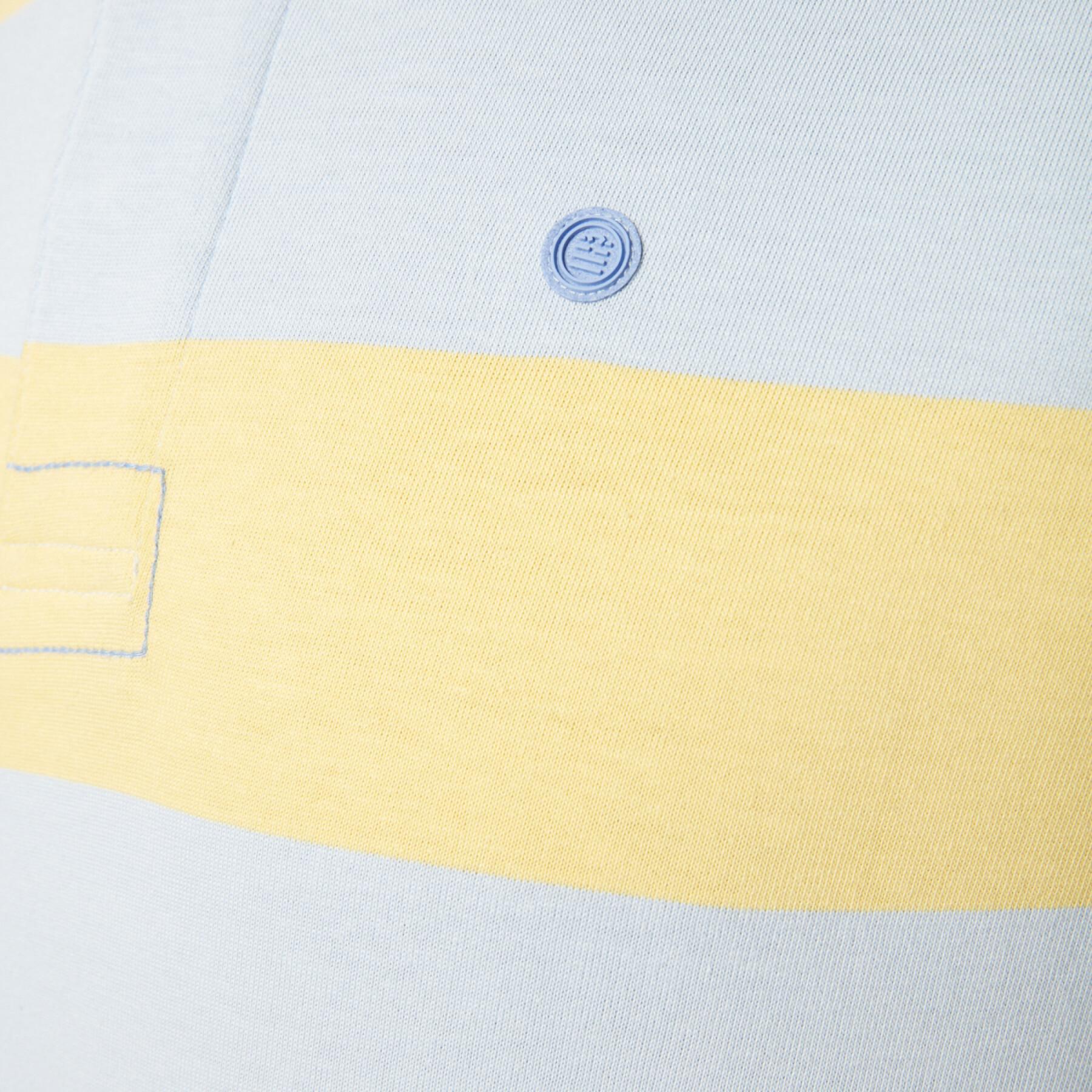 Langärmeliges Poloshirt aus gestreiftem Jersey Serge Blanco