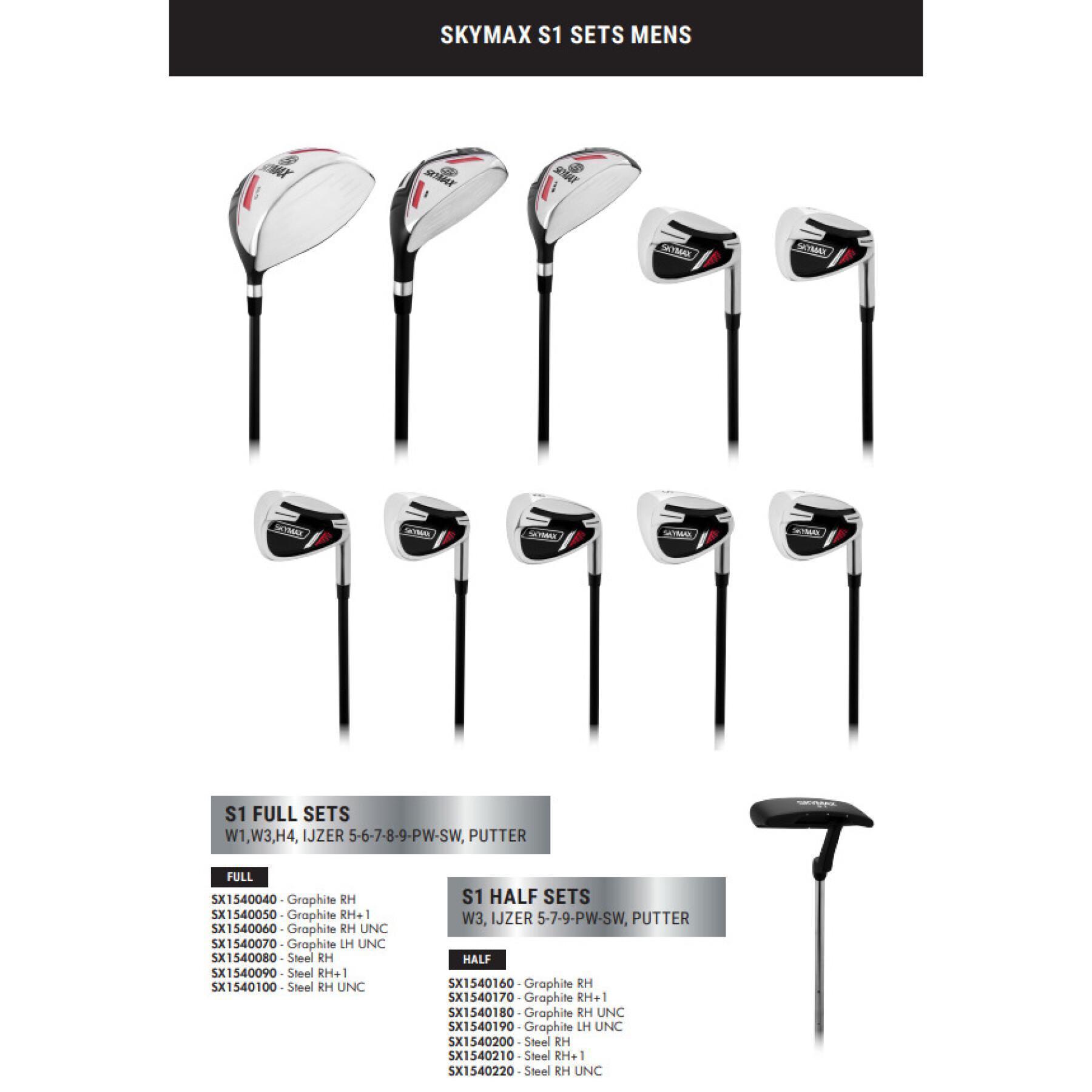 Golfset Skymax S1 Full Set Men Steel RH