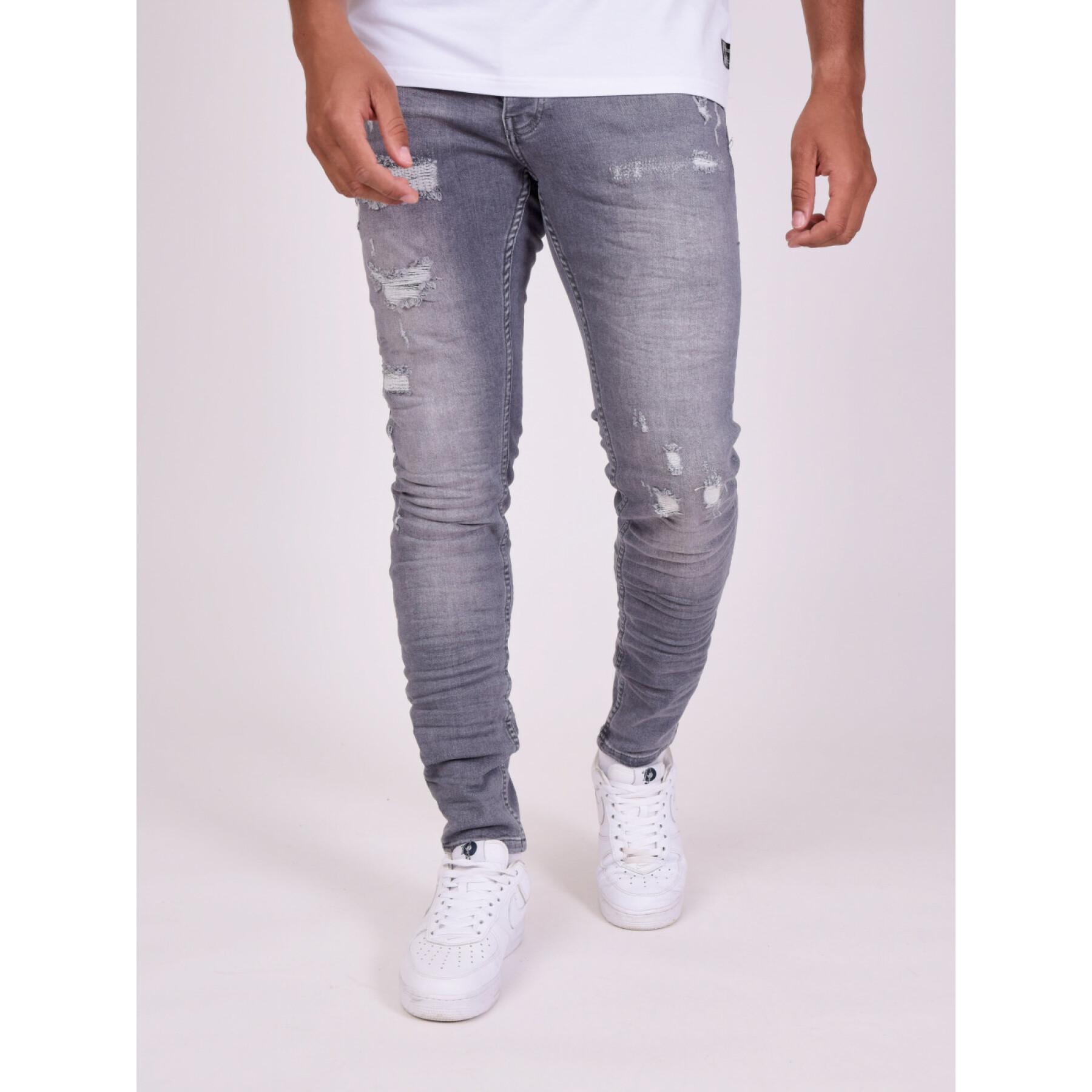 Abnutzungseffekt Slim Jeans Project X Paris