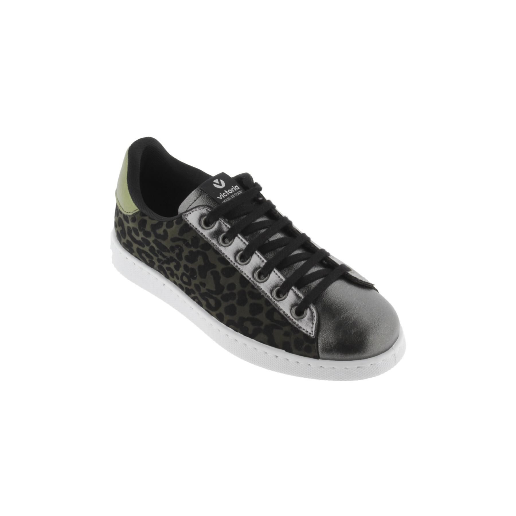 Sneakers für Frauen Victoria tennis leopardo/metal