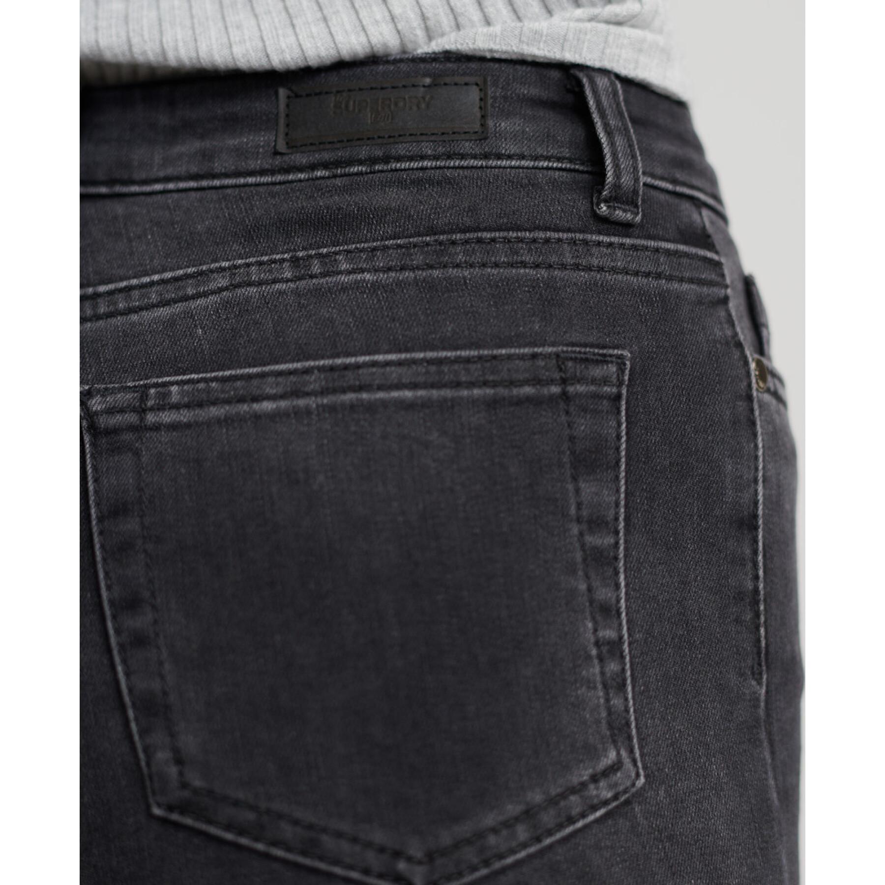 Skinny-Jeans mit hoher Taille für Frauen Superdry Superthermo