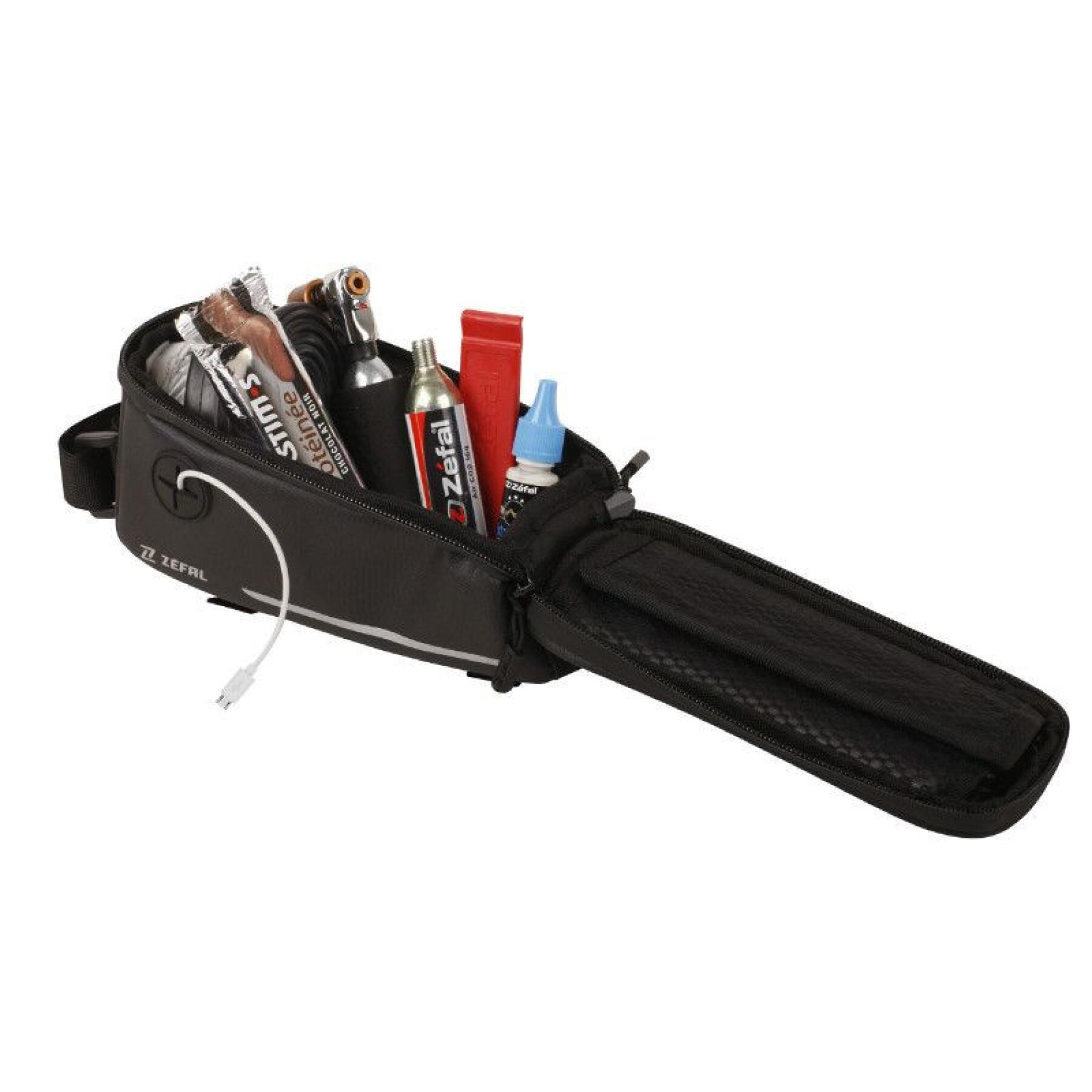 Fahrrad-Rahmentasche mit Smartphone-Halterung wasserdicht Klettverschluss Zefal Z Console T2