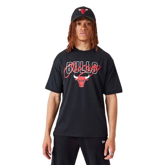 Übergroßes T-Shirt Chicago Bulls NBA Script