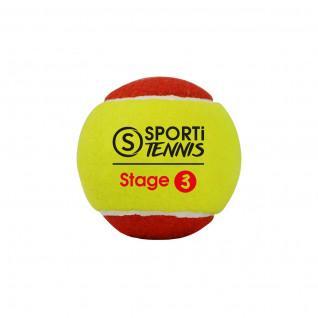 Beutel mit 3 Tennisbällen Stage 3 Sporti