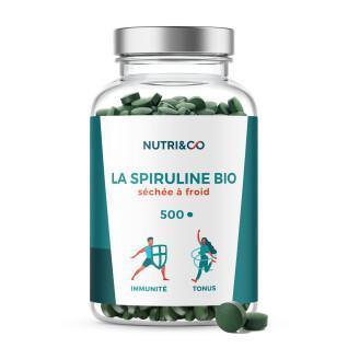 500 Tabletten aus 100% biologischer Spirulina Nutri&Co