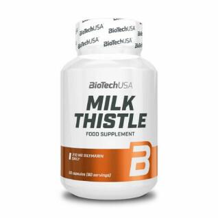 Set mit 12 Vitamingläsern Biotech USA milk thistle - 30 gélul
