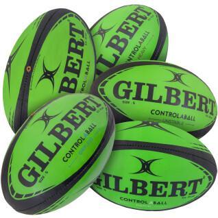 5er-Pack Rugbybälle Gilbert Pass Catch Skill System (taille 5)