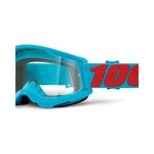 Motorrad-Cross-Maske farbloser Schirm 100% Strata 2 Summit