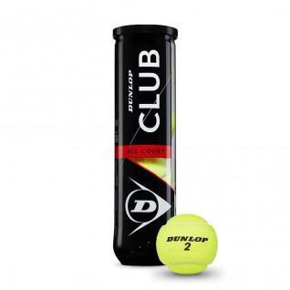 Satz mit 4 Tennisbällen Dunlop club