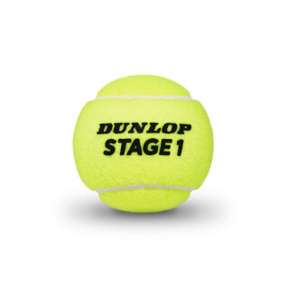 Satz mit 3 Tennisbällen Dunlop stage 1